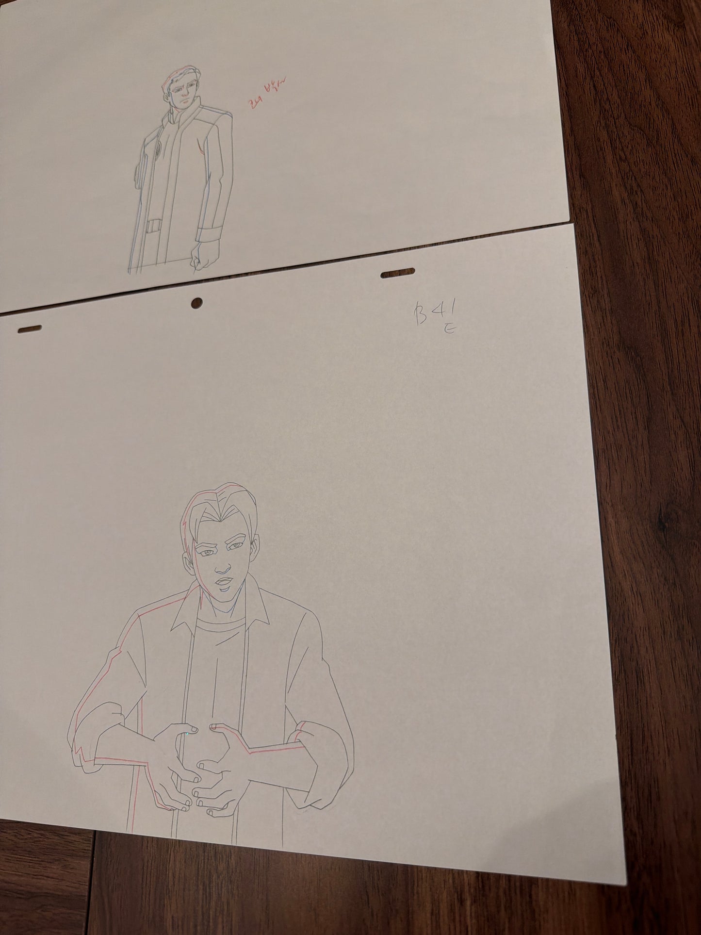 Ultimate Spider-Man Animated Series Original Production Art Lot - Peter Parker & Harry Osborn No COA