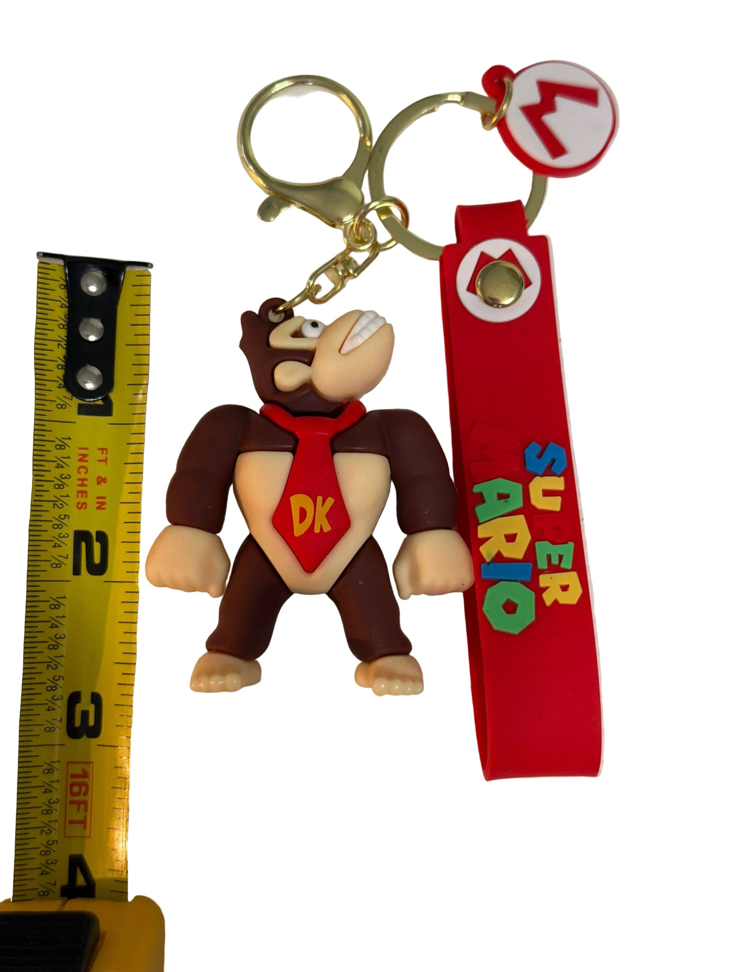 Donkey Kong Super Mario brothers TV Themed PVC Keychain 