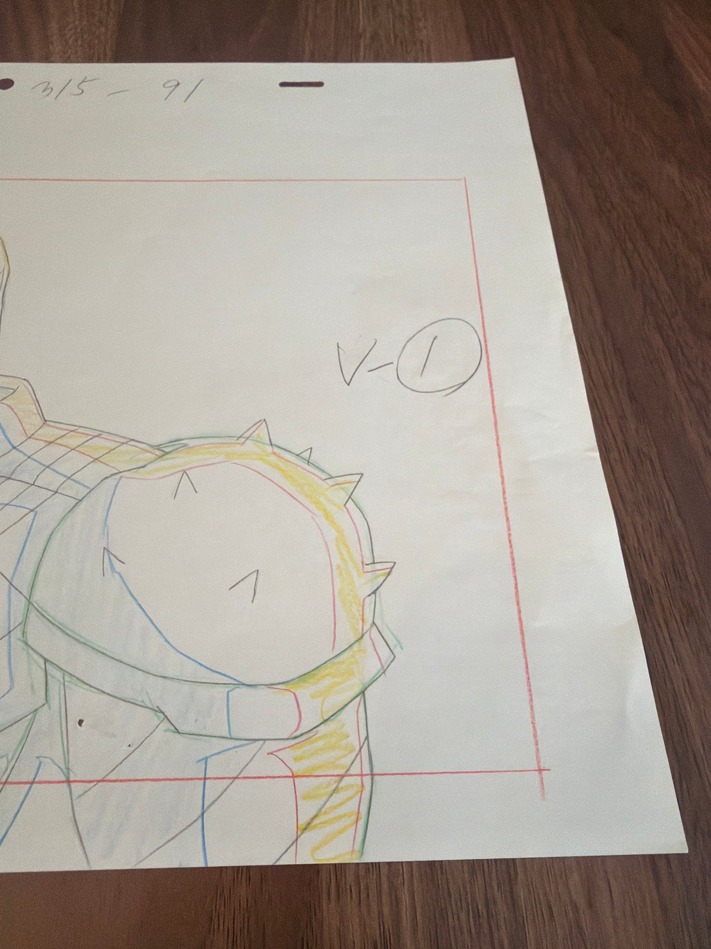 Marvel's Ultimate Spider-Man Animated Series Original Production Drawing – Agent Venom & Spider-Man Frame Layout (Season 3, Episode 15) COA Included