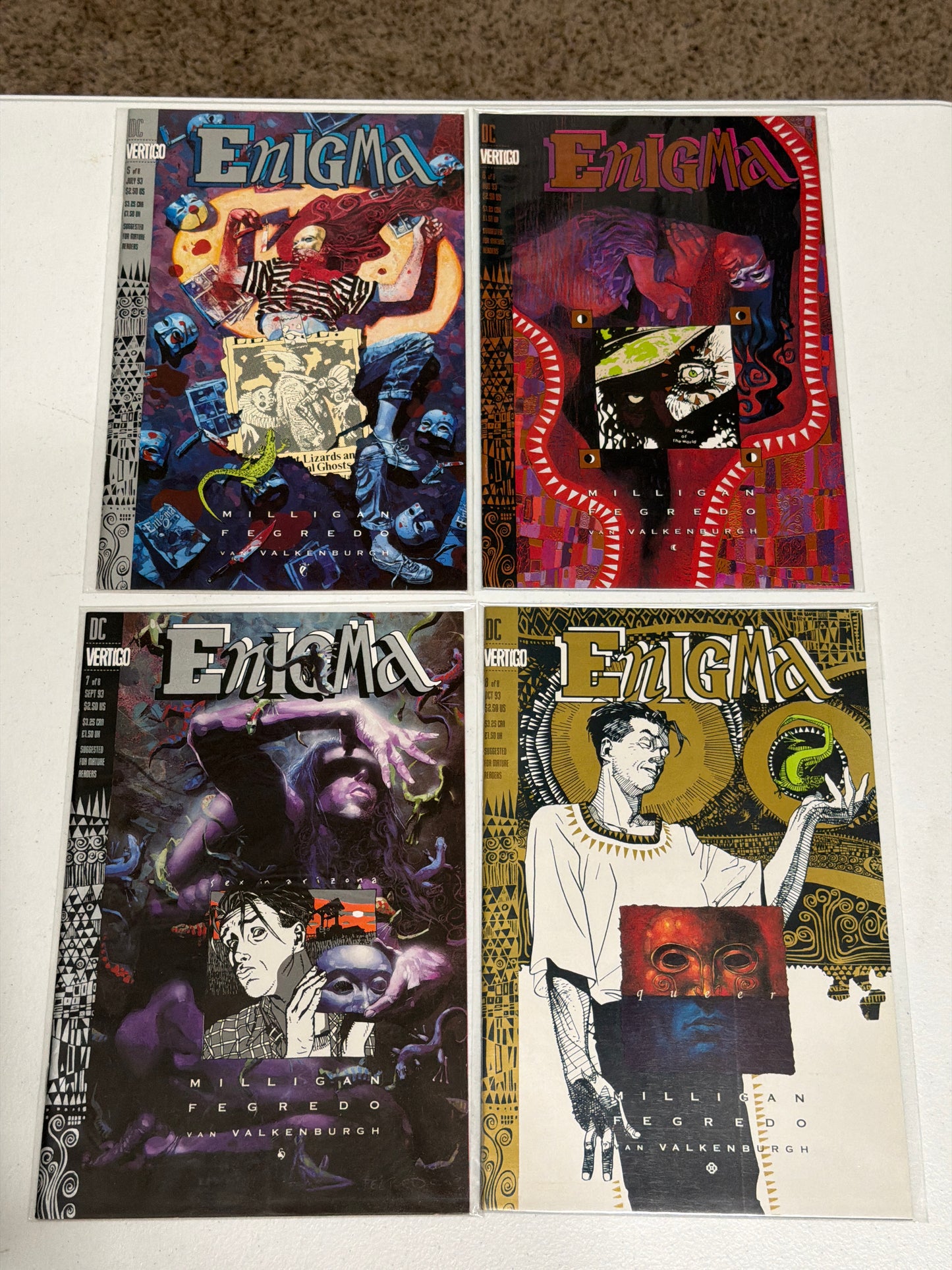 Enigma #1-8 Complete Mini-Series (1993) DC Vertigo | Near Mint Condition *