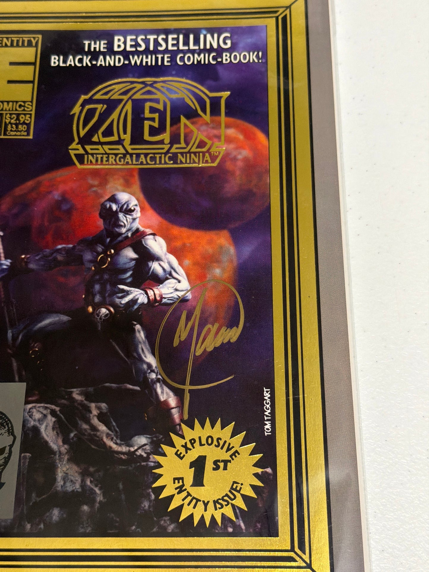 Zen Intergalactic Ninja #0 Gold Foil Edition Signed By Maus Near Mint Condition *