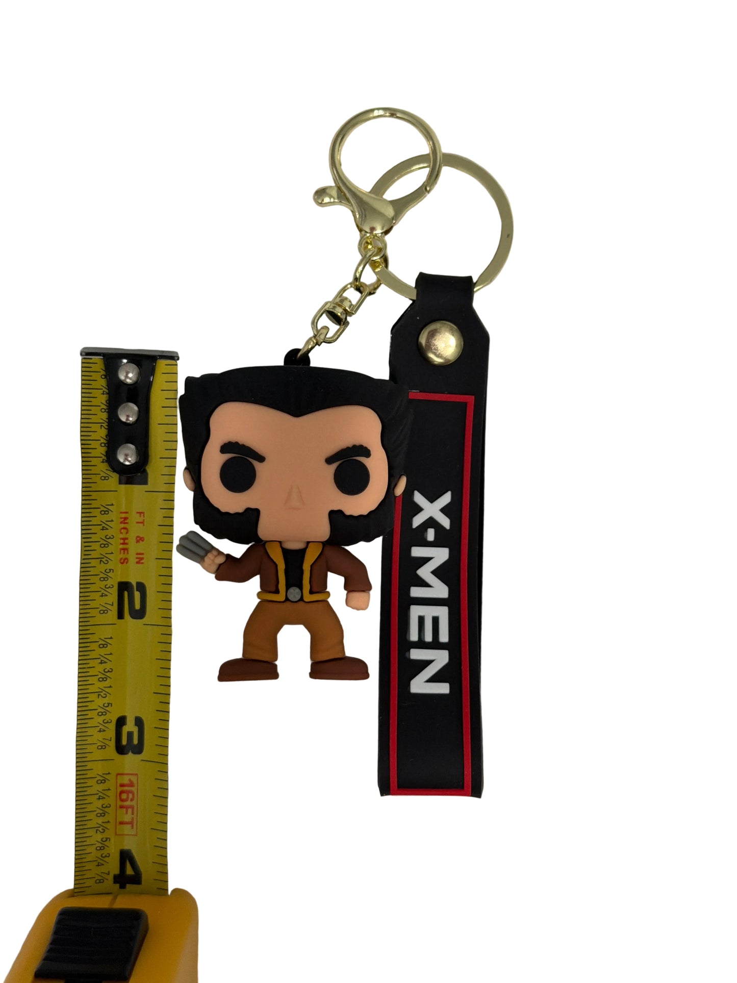 Wolverine X-Men PVC Keychain β Marvel Collectible Bag Tag