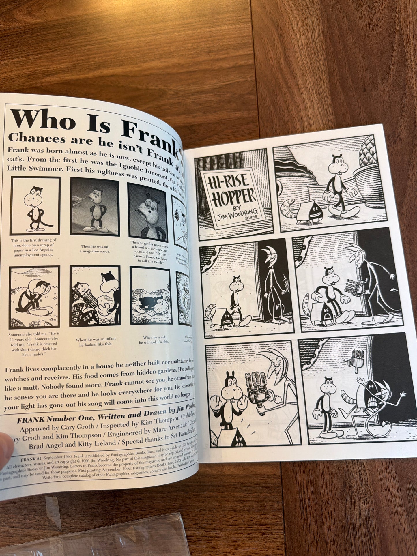 Jim Woodring's Frank #1 (1994) Very Fine Condition