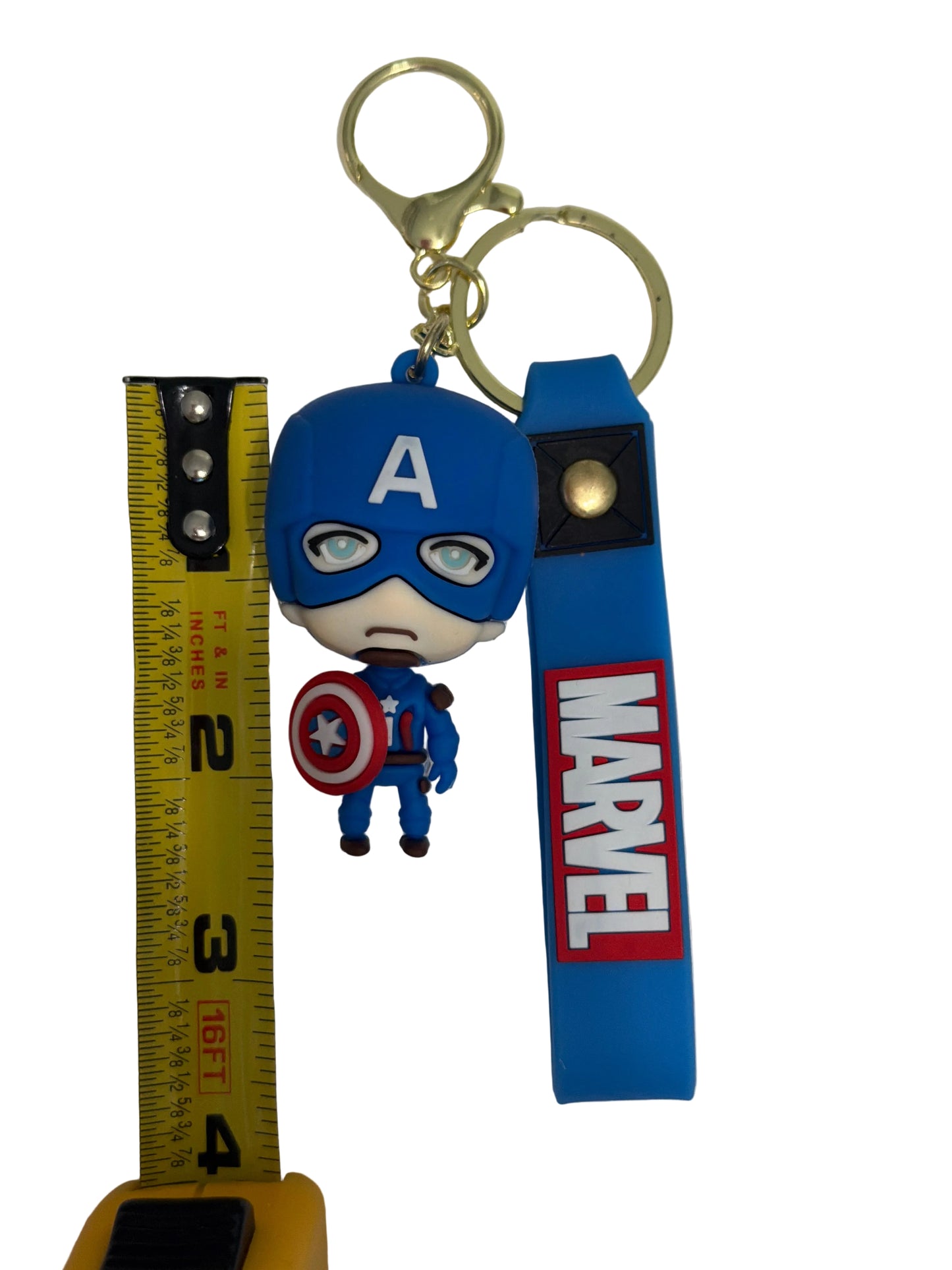 Captain America SKU 3 Marvel PVC Keychain ā Collectible Bag Tag