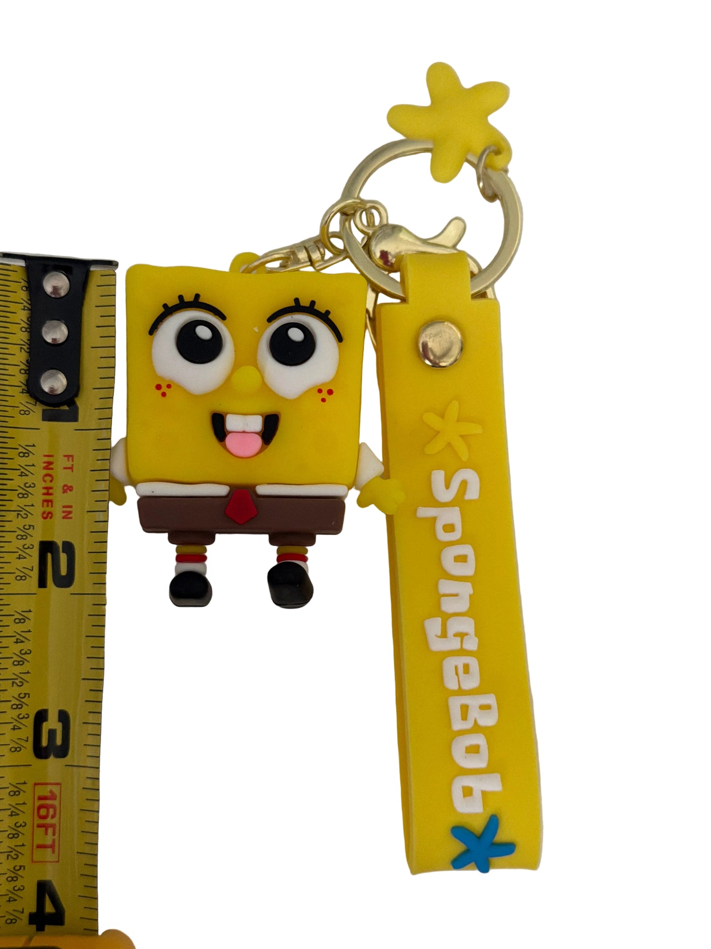 Sponge Bob Square Pants TV Themed PVC Keychain