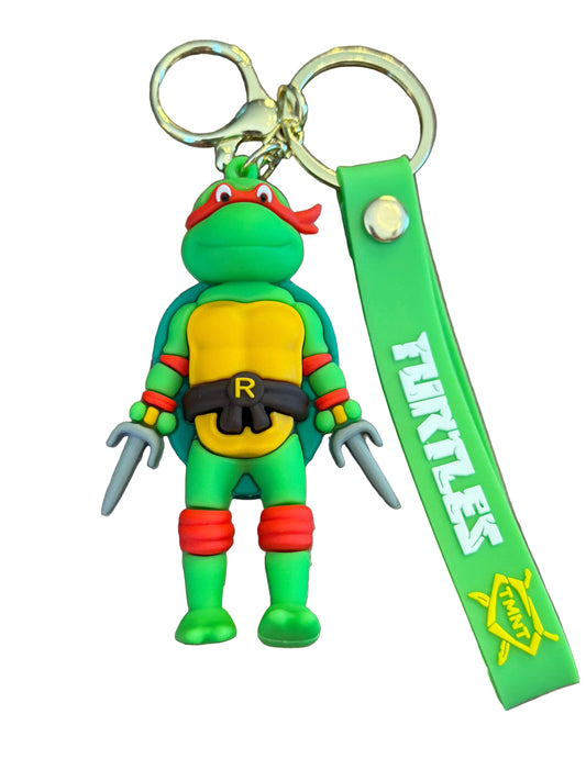 Teenage Mutant Ninja Turtles Raphael Super Hero PVC Keychain