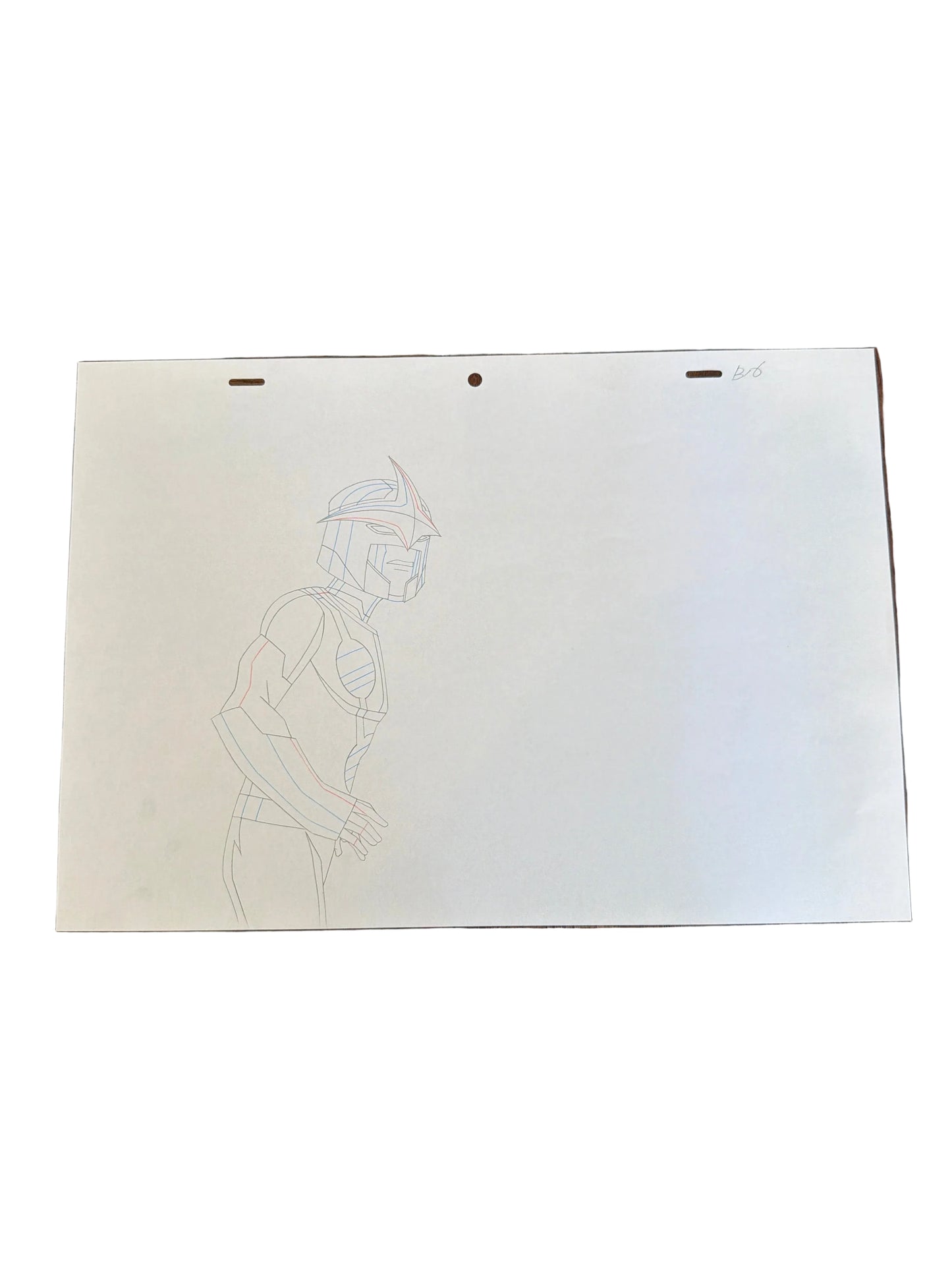 Marvel's Ultimate Spider-Man Animated Series Original Production Drawing – Nova Left Profile
