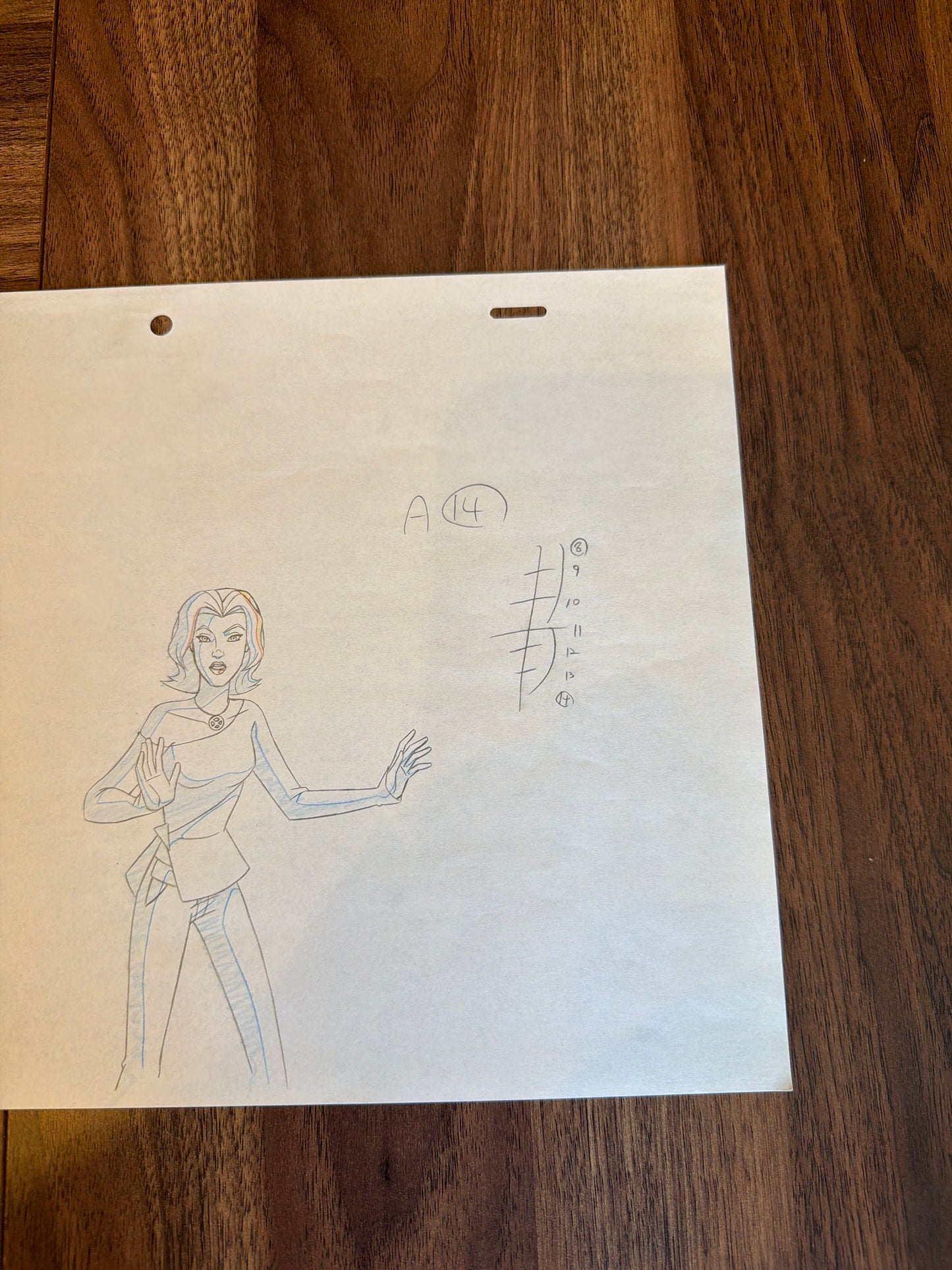 Wolverine and the X-Men Original Production Art Lot - Kitty Pryde Sequence Set Ep 1 COA Not Included
