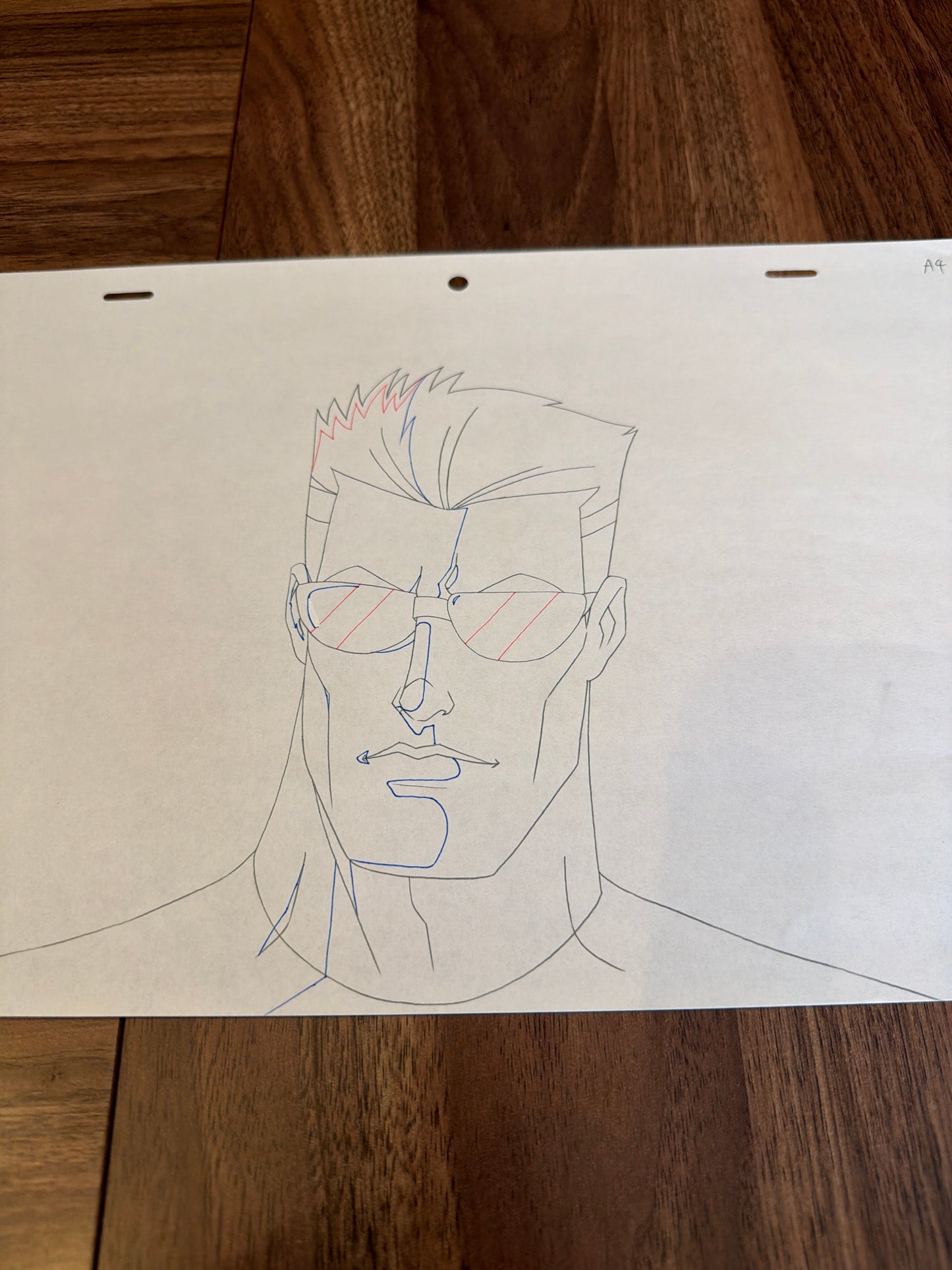 Wolverine and the X-Men Original Production Art - Cyclops Headshot Ep 1 Premiere COA Not Included