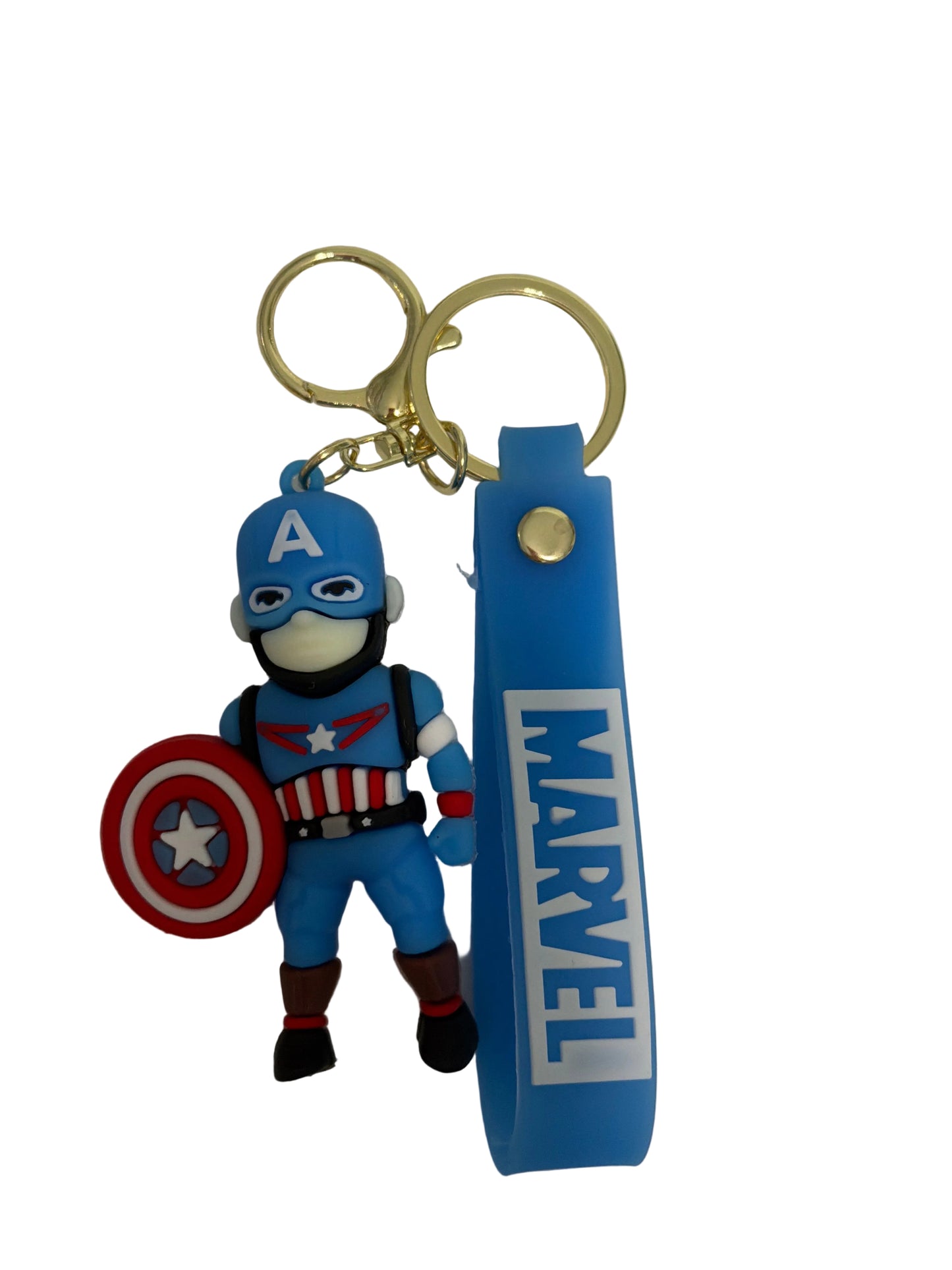 Captain America Marvel PVC Keychain – Premium Collectible Bag Tag