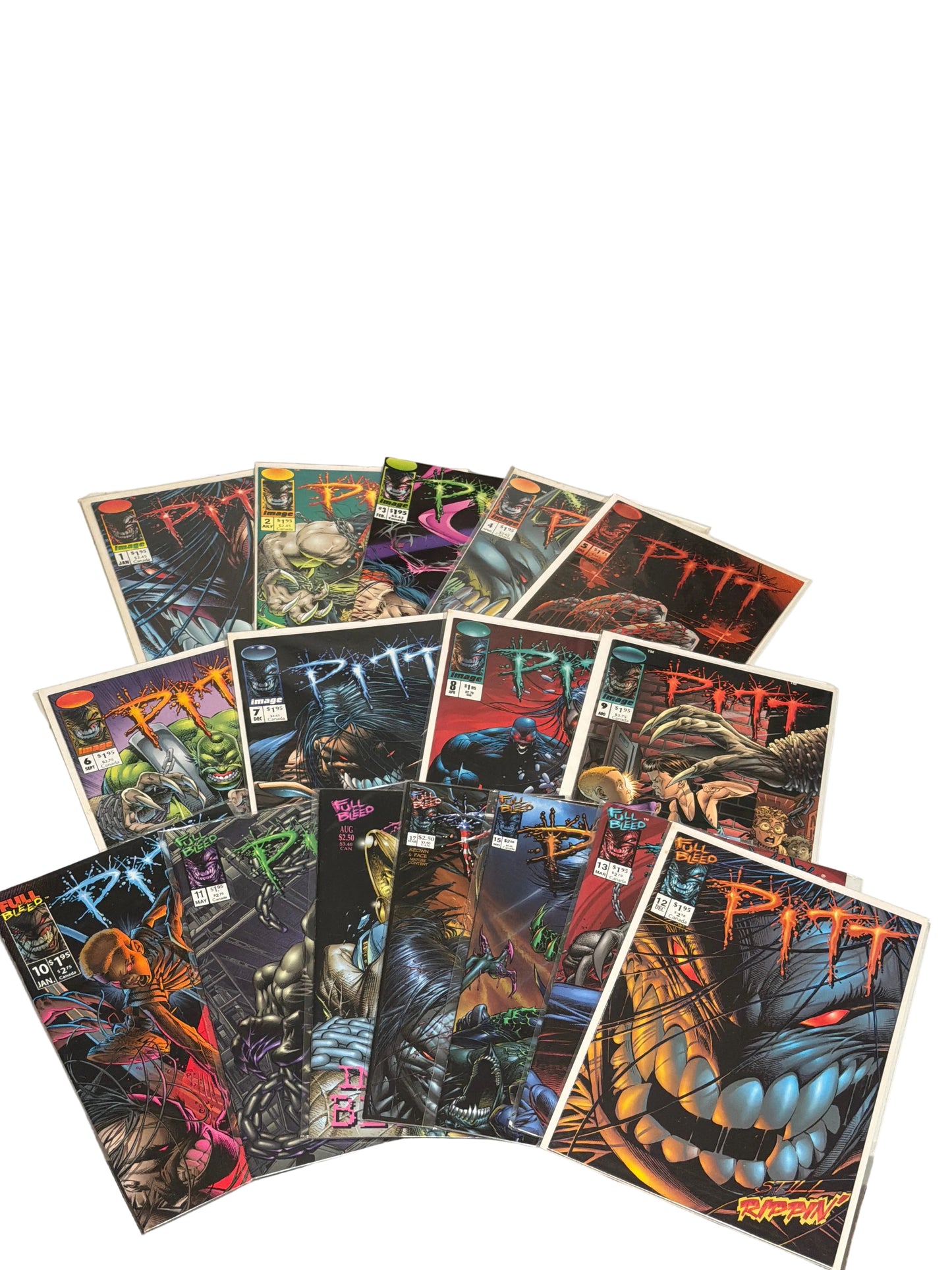 PITT #1-13, #15, #17 + In the Blood One-Shot (1993-2000) Image Comics | Lot of 16 | Near Mint Condition *