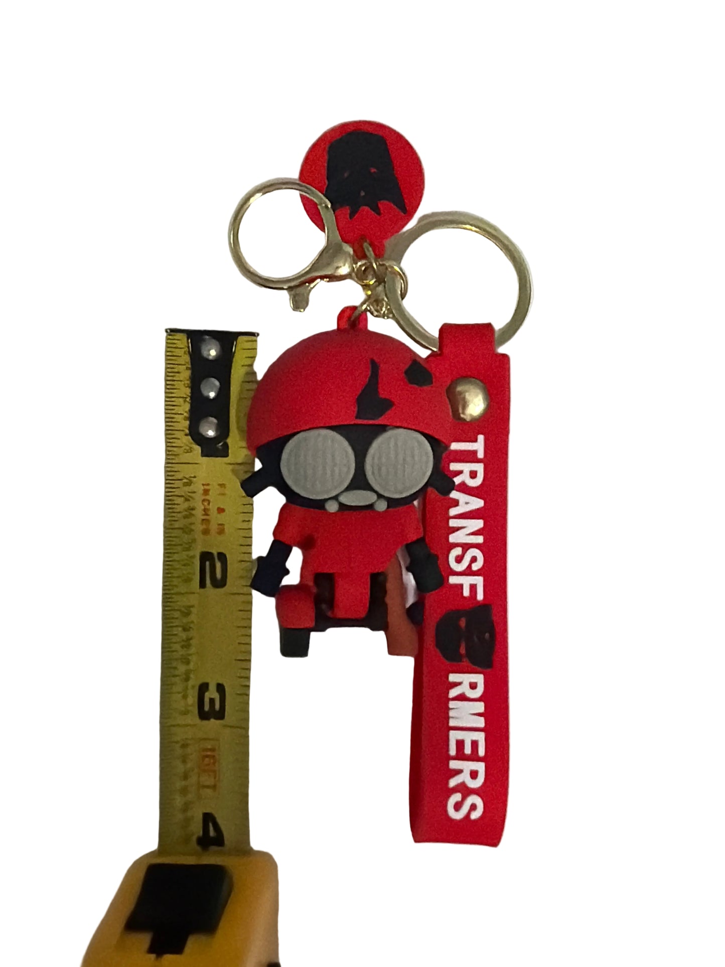 Transformer Worker Red PVC Keychain — Decepticon Powerhouse Collectible
