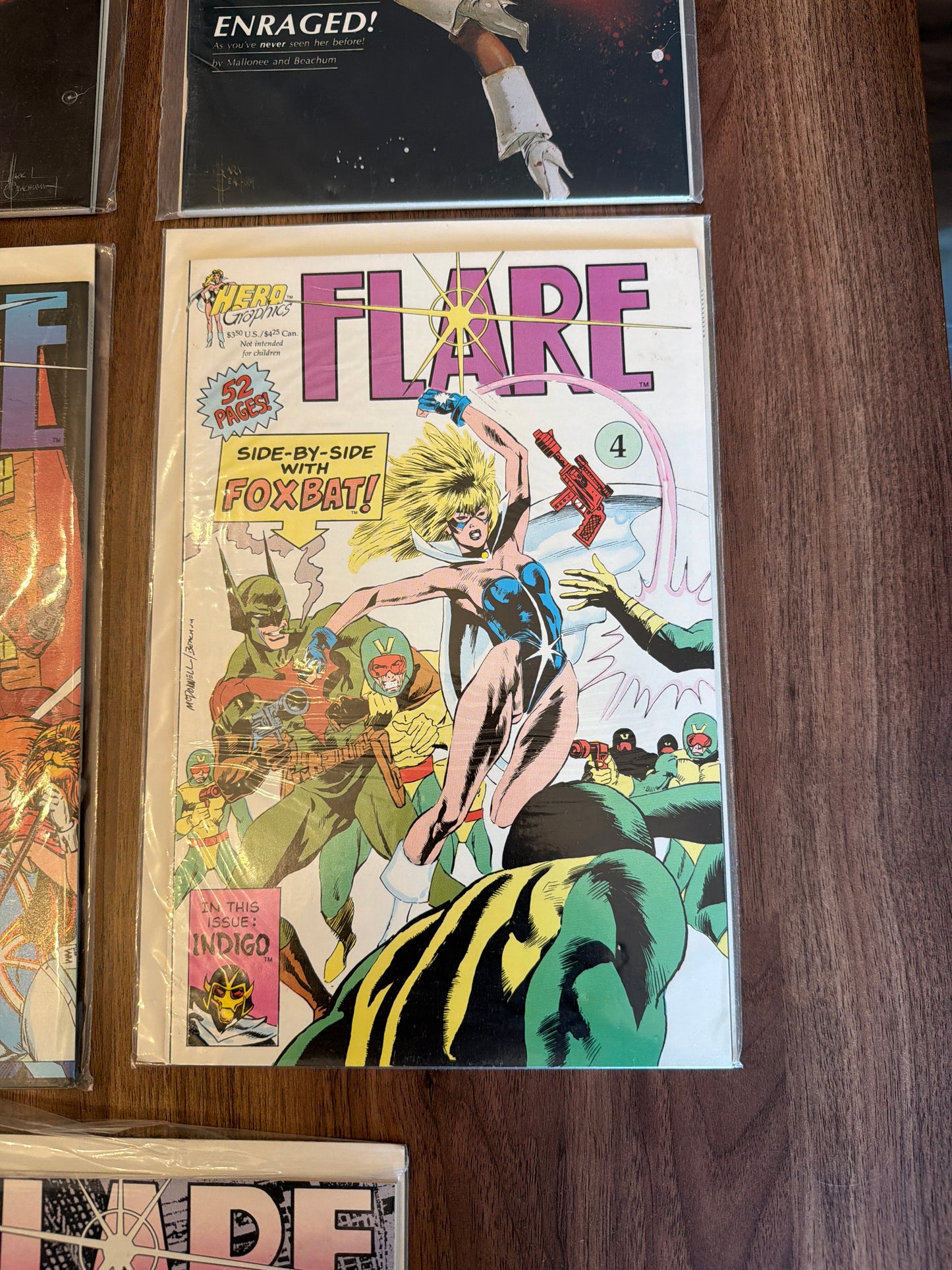 Hero Graphics Flare Vol 2 Issues 1-4 Near Mint Condition Bonus Vol 1 Issue #3 Included  Lot of 5 *