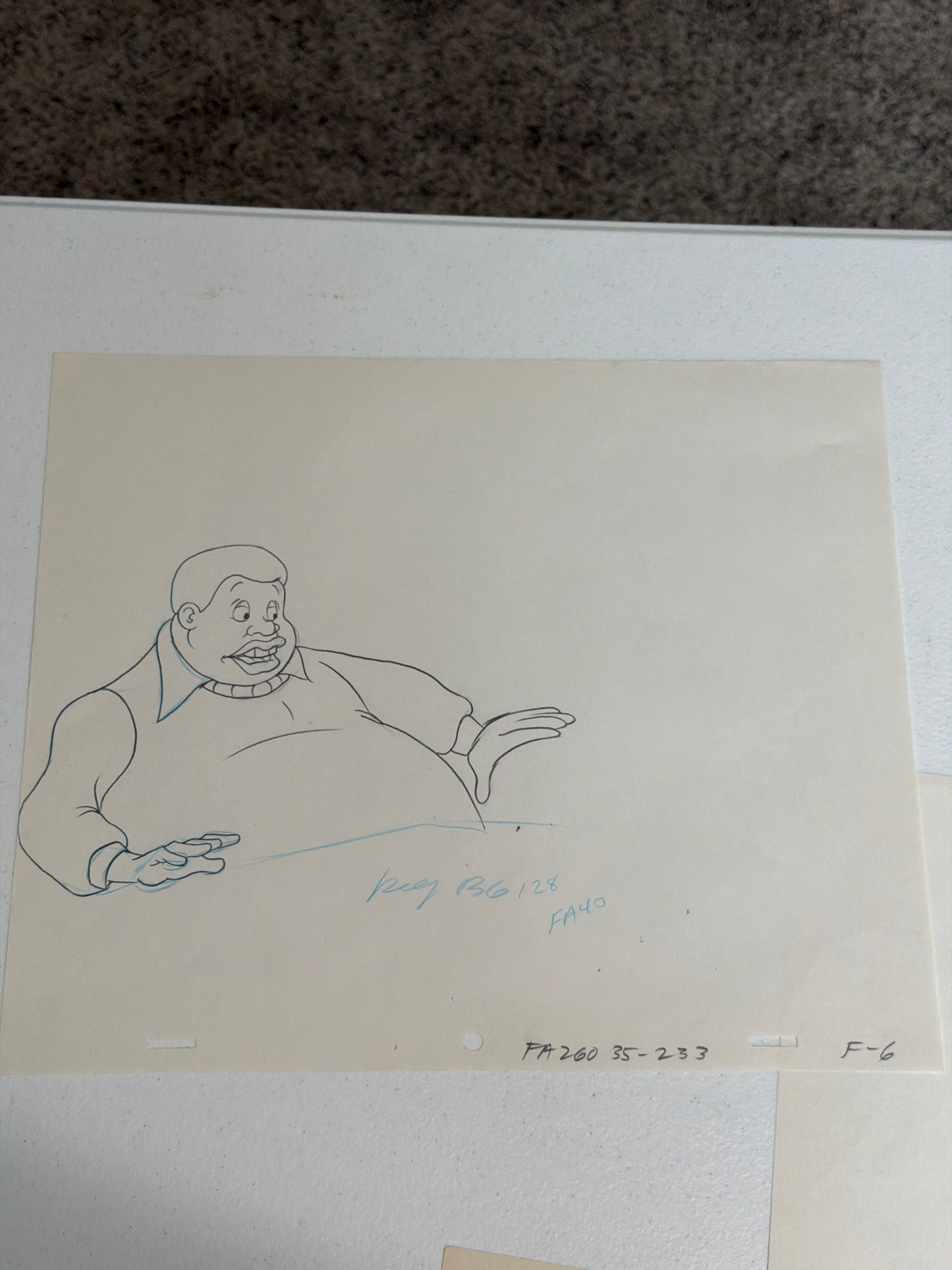 Fat Albert Lot of 3 – Original Production Animation Sketches