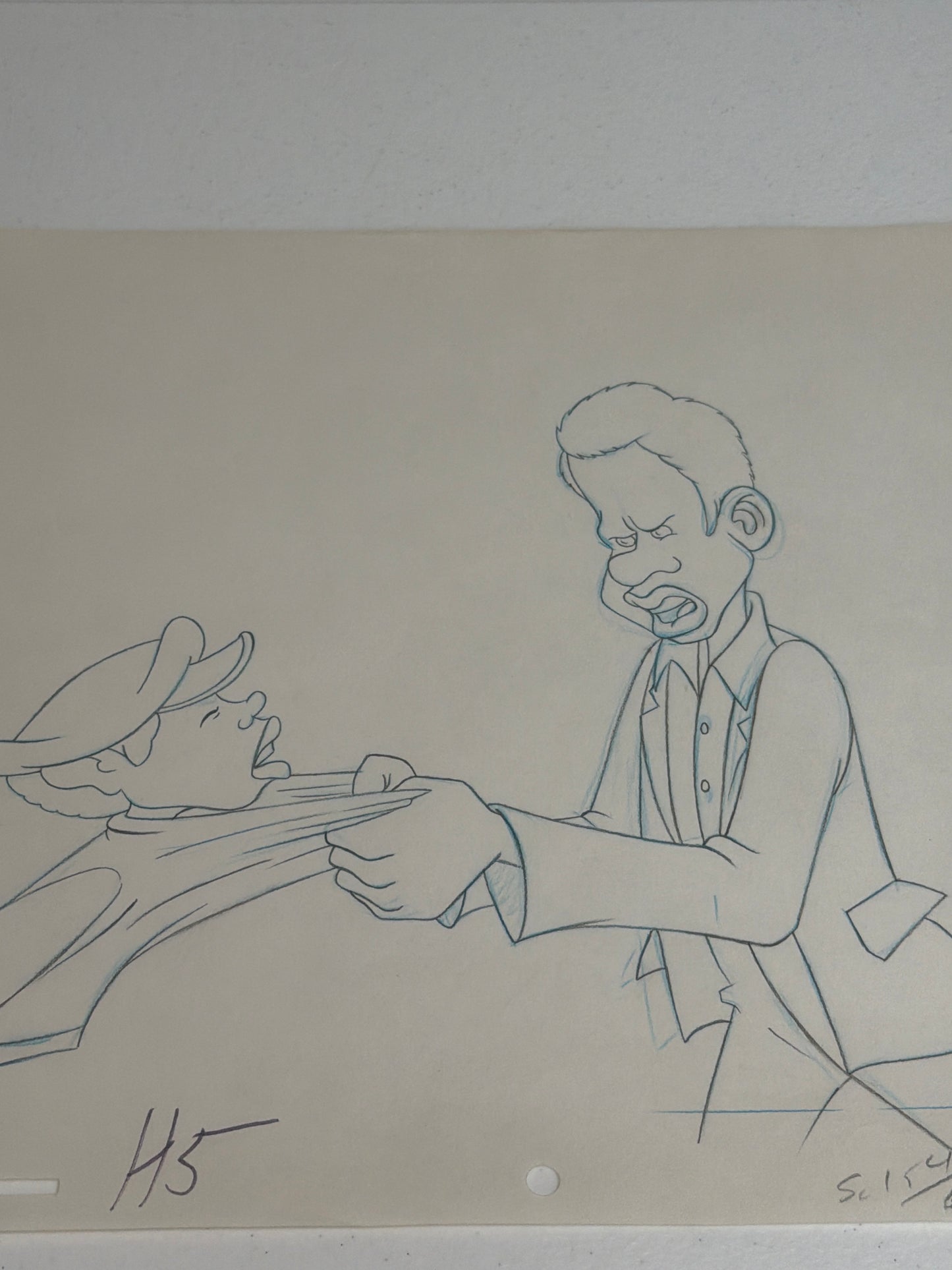 Bill and Rudy Fat Albert – Original Production Animation Sketch No COA