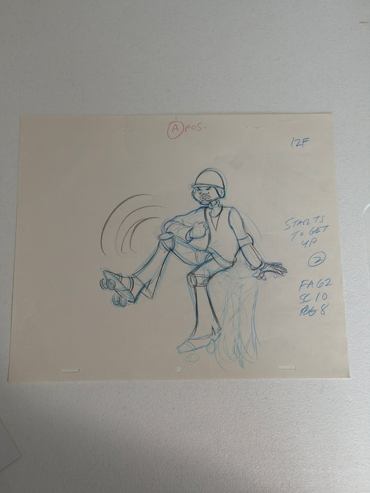 Fat Albert – Original Production Animation Sketch No COA