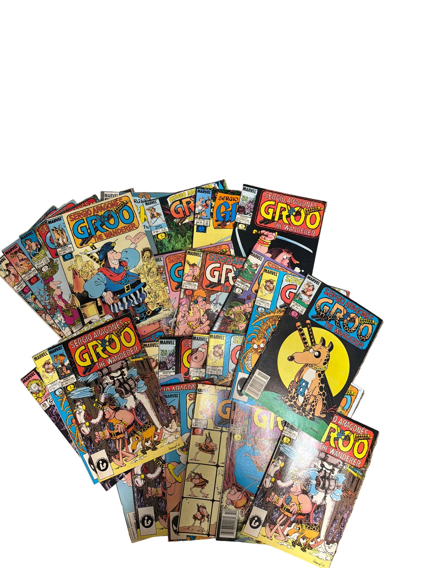 Lot of 33 Marvel Sergio Aragonés Groo the Wanderer - For JP