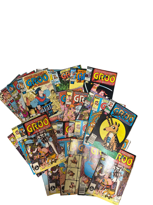 Lot of 33 Marvel Sergio Aragonés Groo the Wanderer - For JP