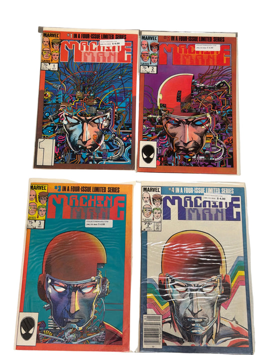 Marvel Comics Machine Man 1-4 Limited Series Fine to Very Fine Condition *