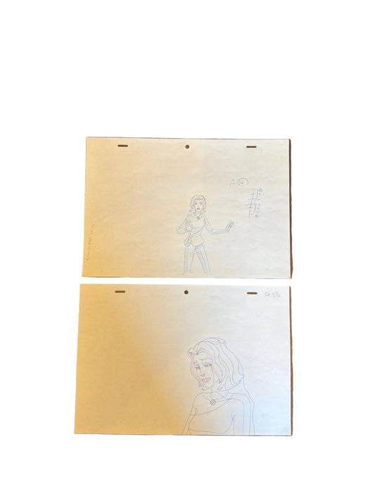 Wolverine and the X-Men Original Production Art Lot - Kitty Pryde Sequence Set Ep 1 COA Not Included
