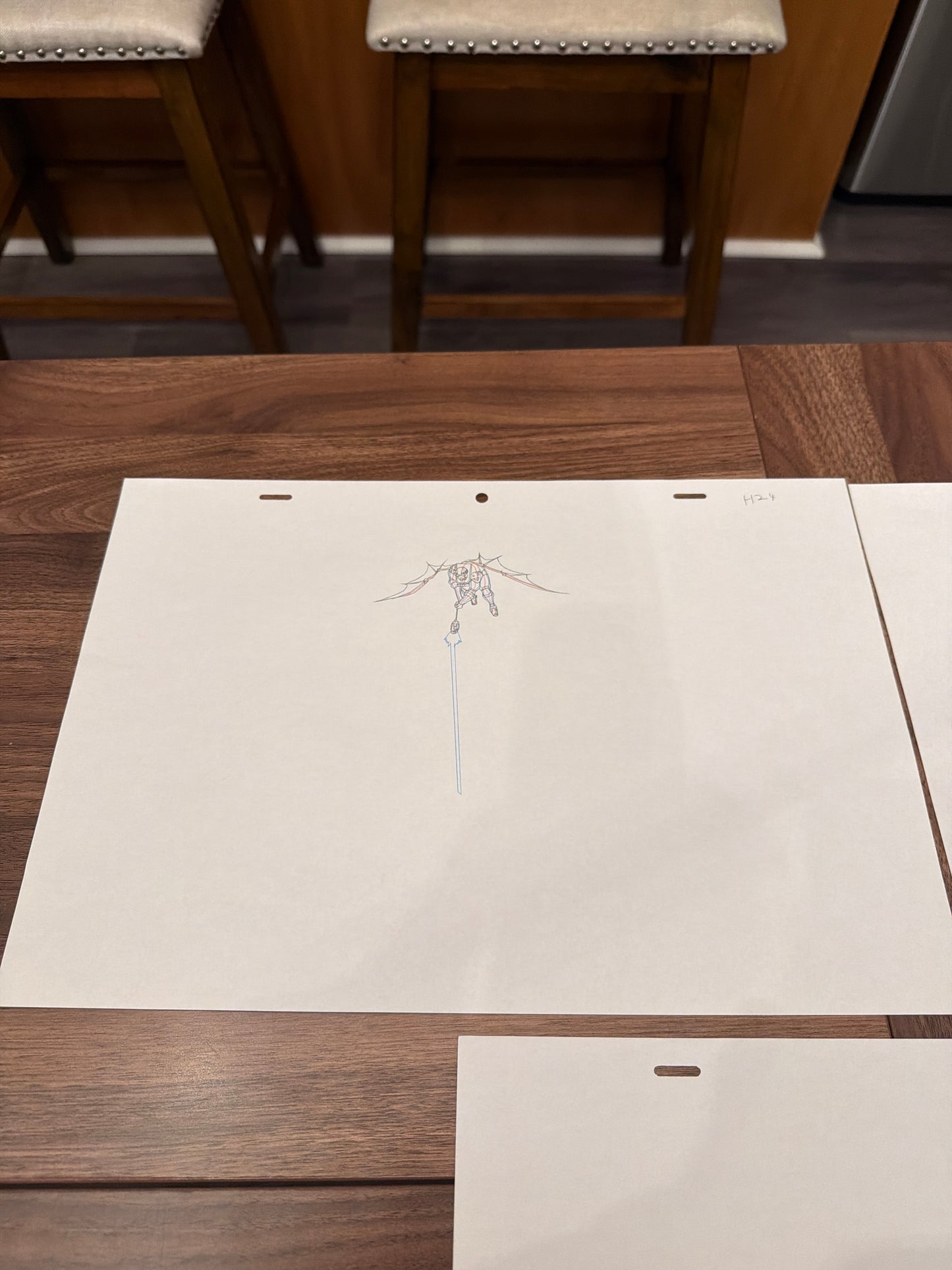 Ultimate Spider-Man Animated Series Original Production Art Lot - Agent Venom & Beetle and Lockjaw No COA Included.