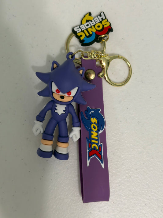 Dark spin, Sonic The Hedgehog TV Themed PVC Keychain