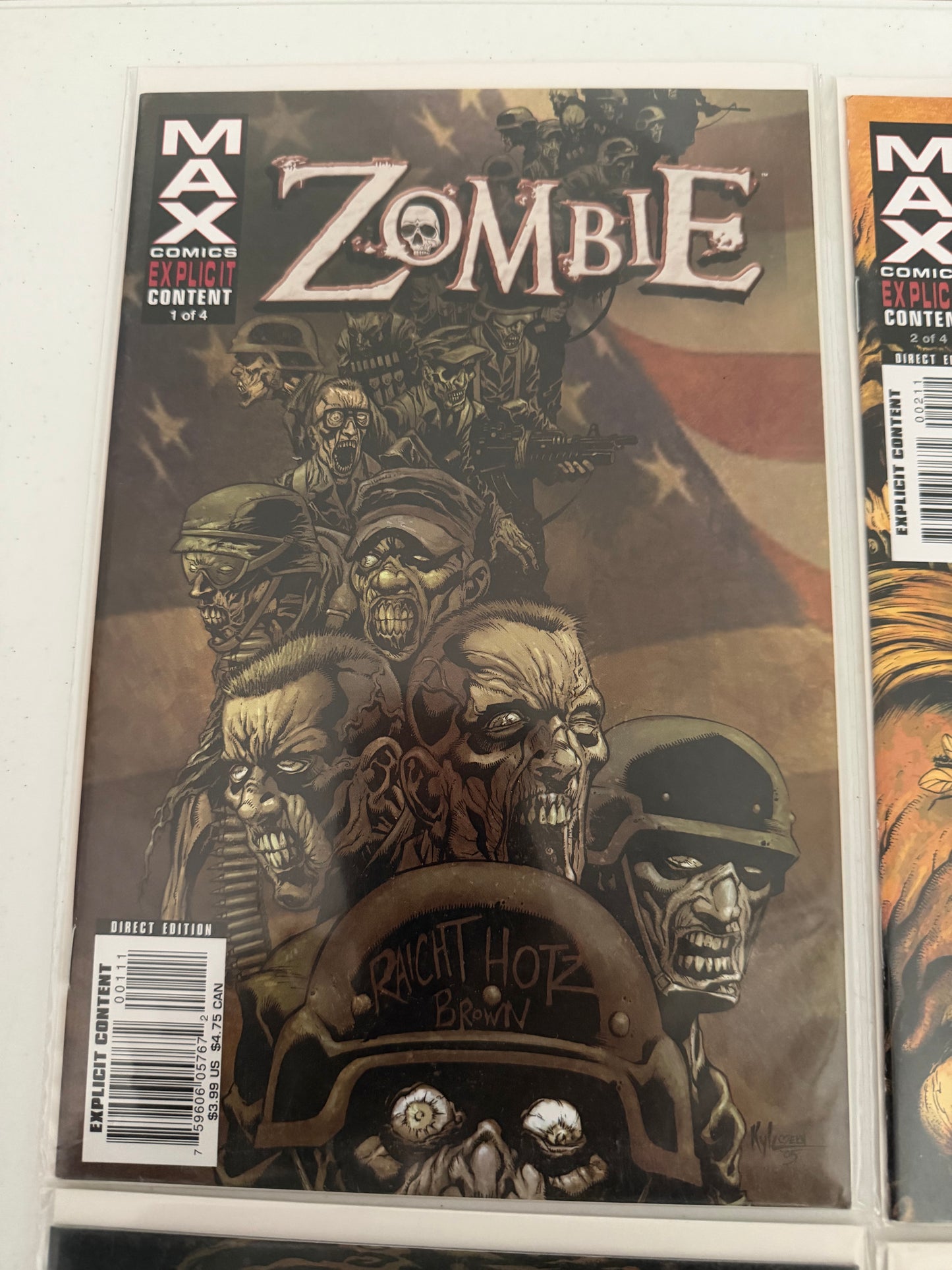 MAX Comics ZOMBIE 1-4 Limited Series *