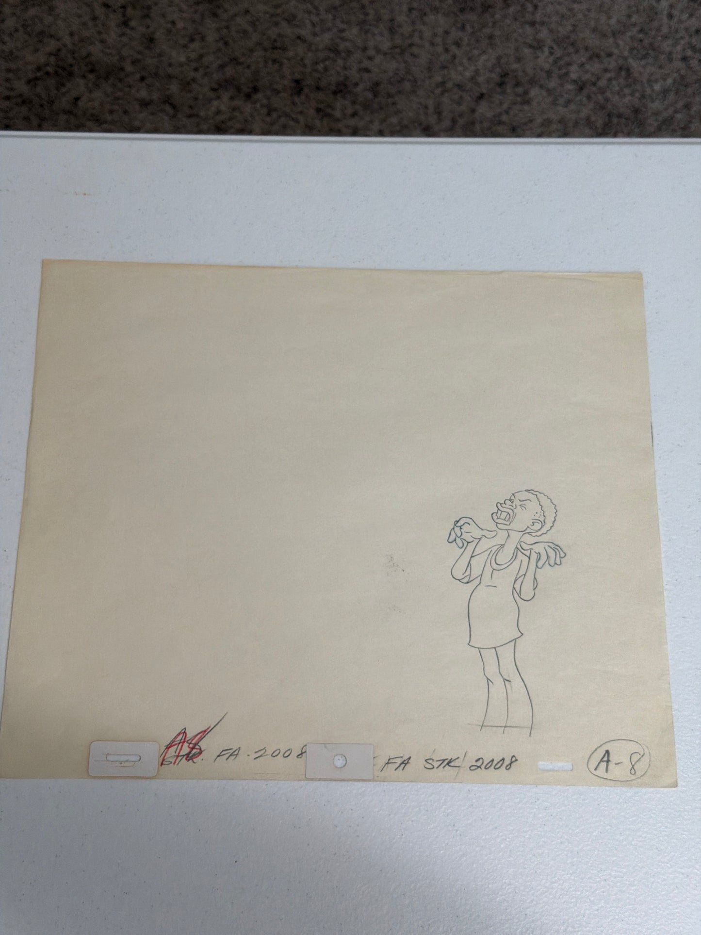 Fat Albert Lot of 6 – Original Production Animation Sketches With COA