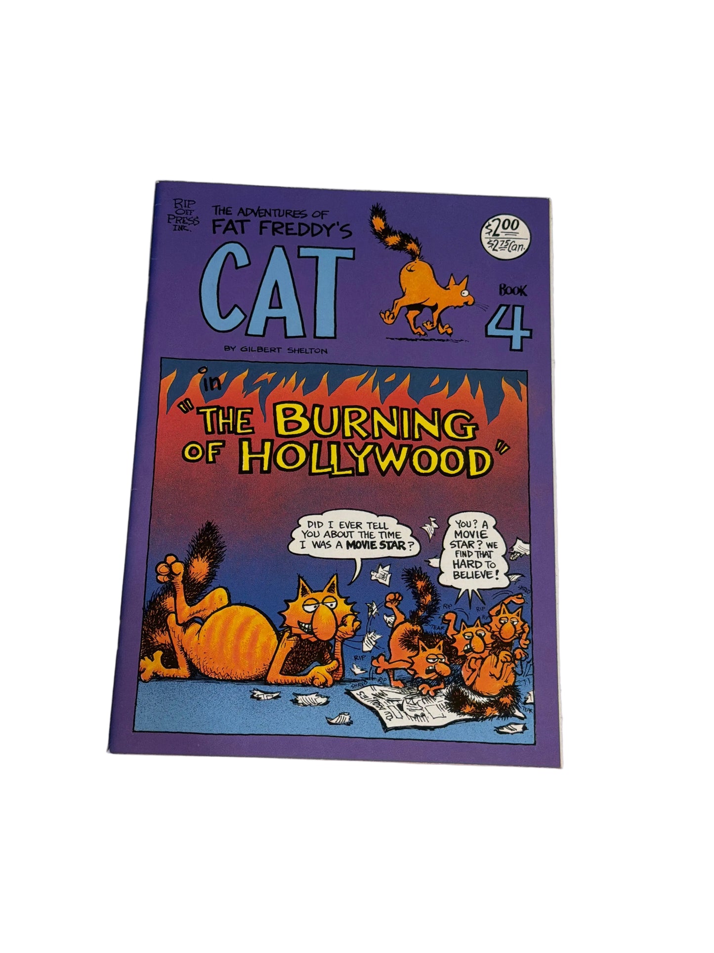 The Adventures Of Freddy's Cat #1, 2 & 4 Lot (3-Issue) Very Fine Condition Rip Off Press *