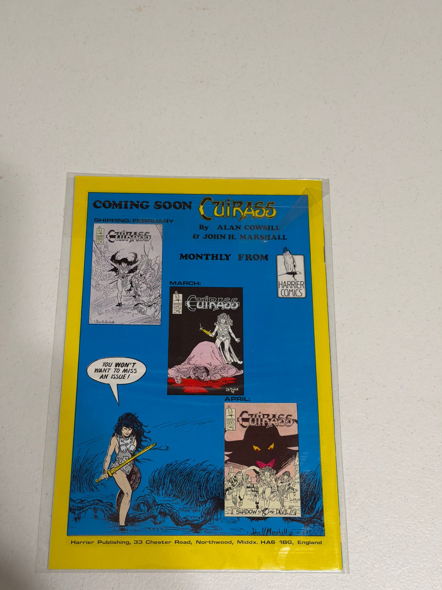 Kalgan The Golden #1 Harrier Comics Near Mint Condition *