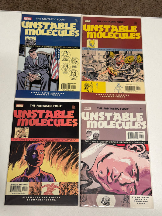 Fantastic Four: Unstable Molecules #1-4 Complete Mini-Series (2003) Marvel Comics | Near Mint Condition *