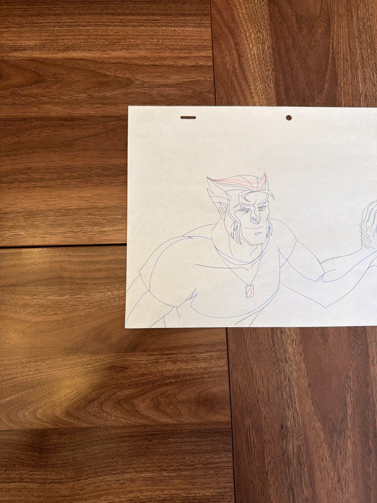 Wolverine and the X-Men Original Production Art - Wolverine Sneaking Profile Ep 1 COA Not Included