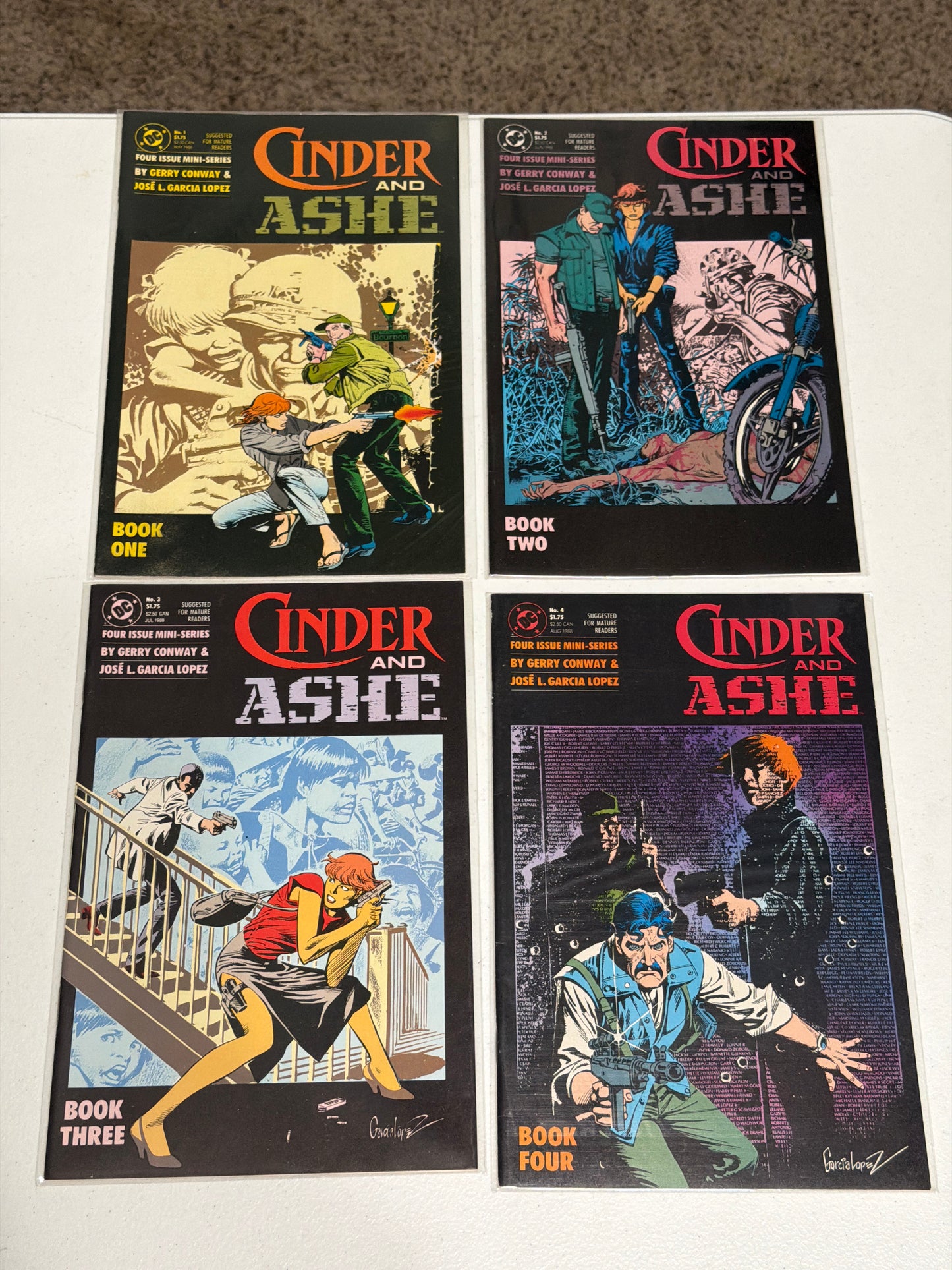 Cinder & Ash #1-4 Complete Mini-Series (1984) DC Comics | Near Mint Condition *