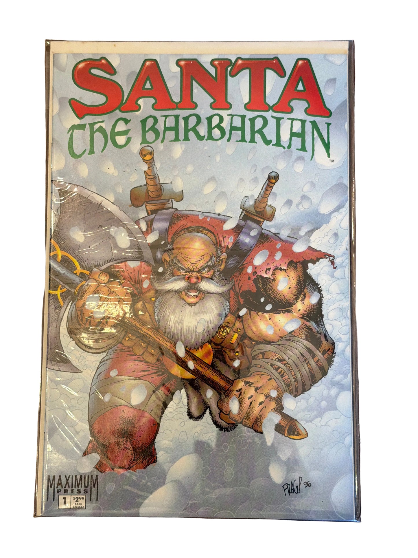 Santa The Barbarian #1 Near Mint Condition. *