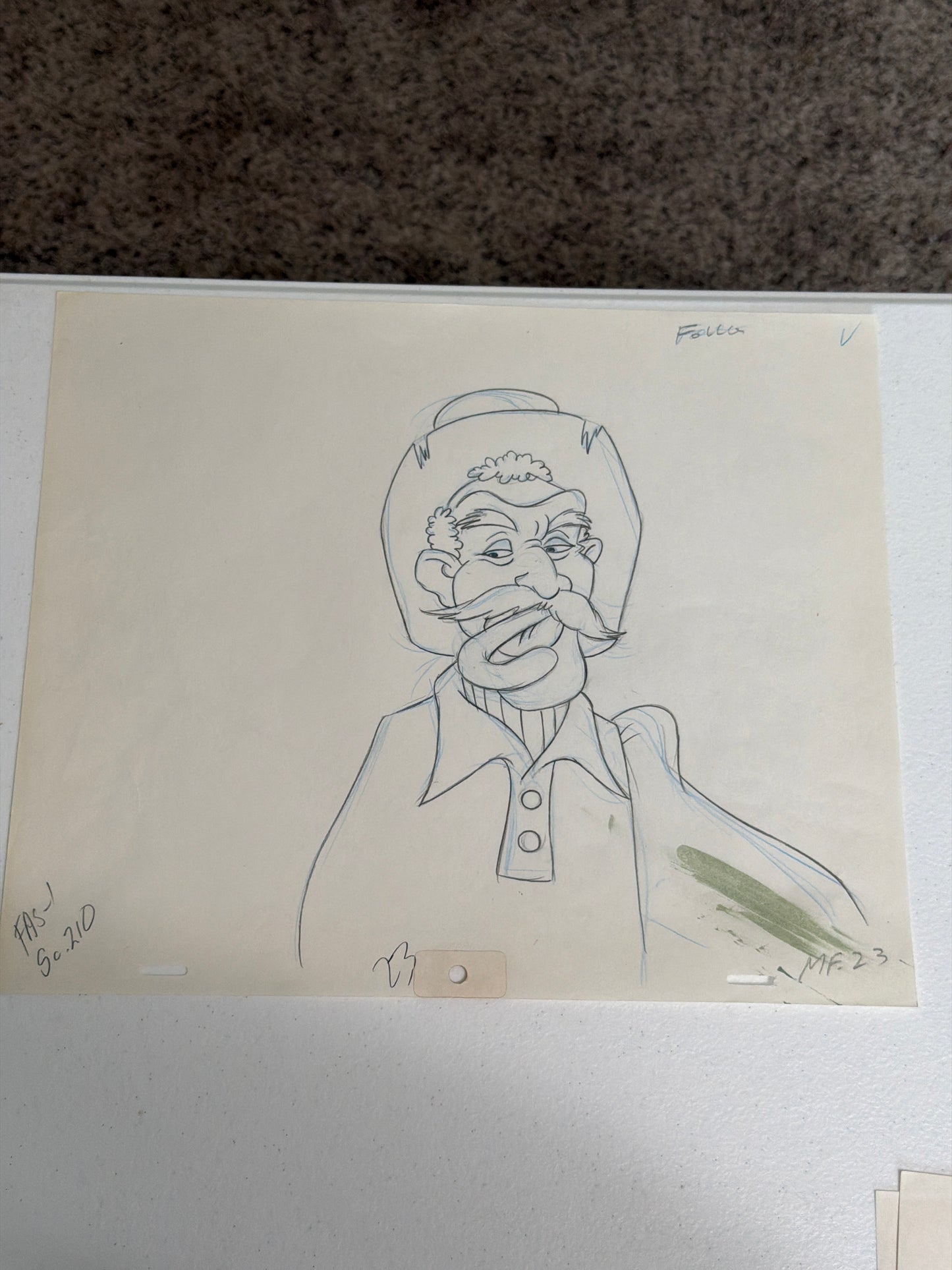 Fat Albert Lot of 5 – Original Production Animation Sketches With COA