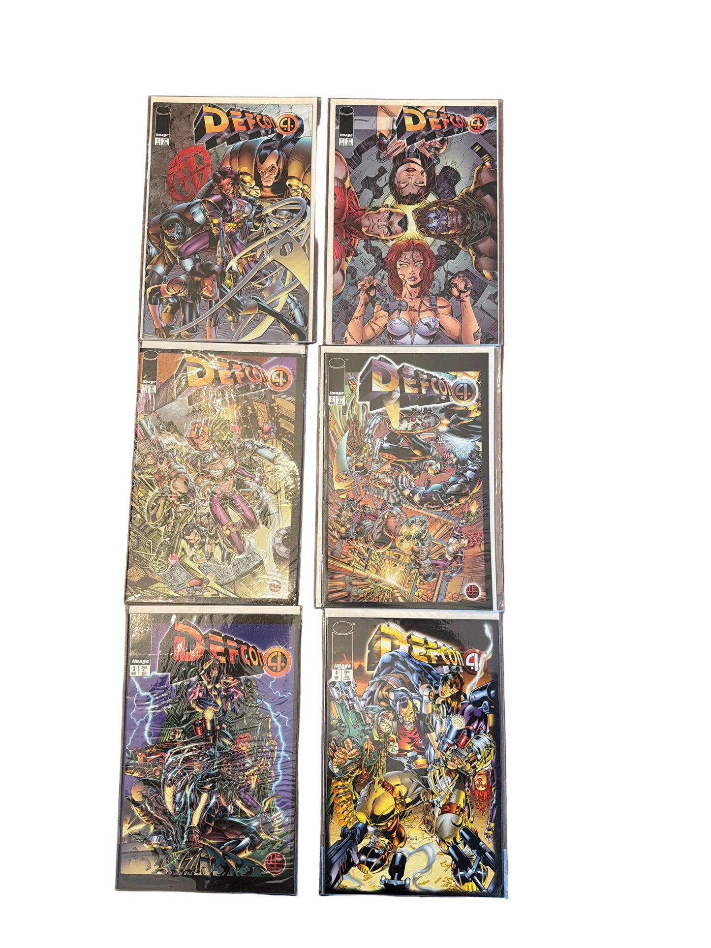 Image Comics Defcon 4 #1–4 – Lot of 6 w/ 3 Variant #1s – VF/NM*