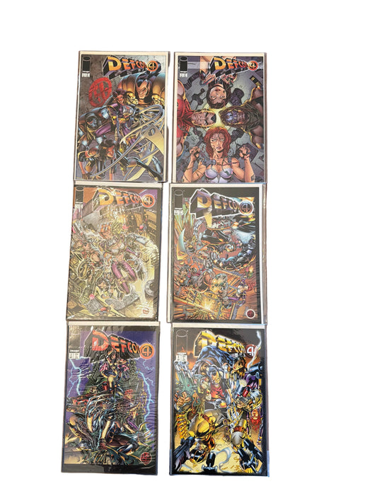 Image Comics Defcon 4 #1–4 – Lot of 6 w/ 3 Variant #1s – VF/NM*