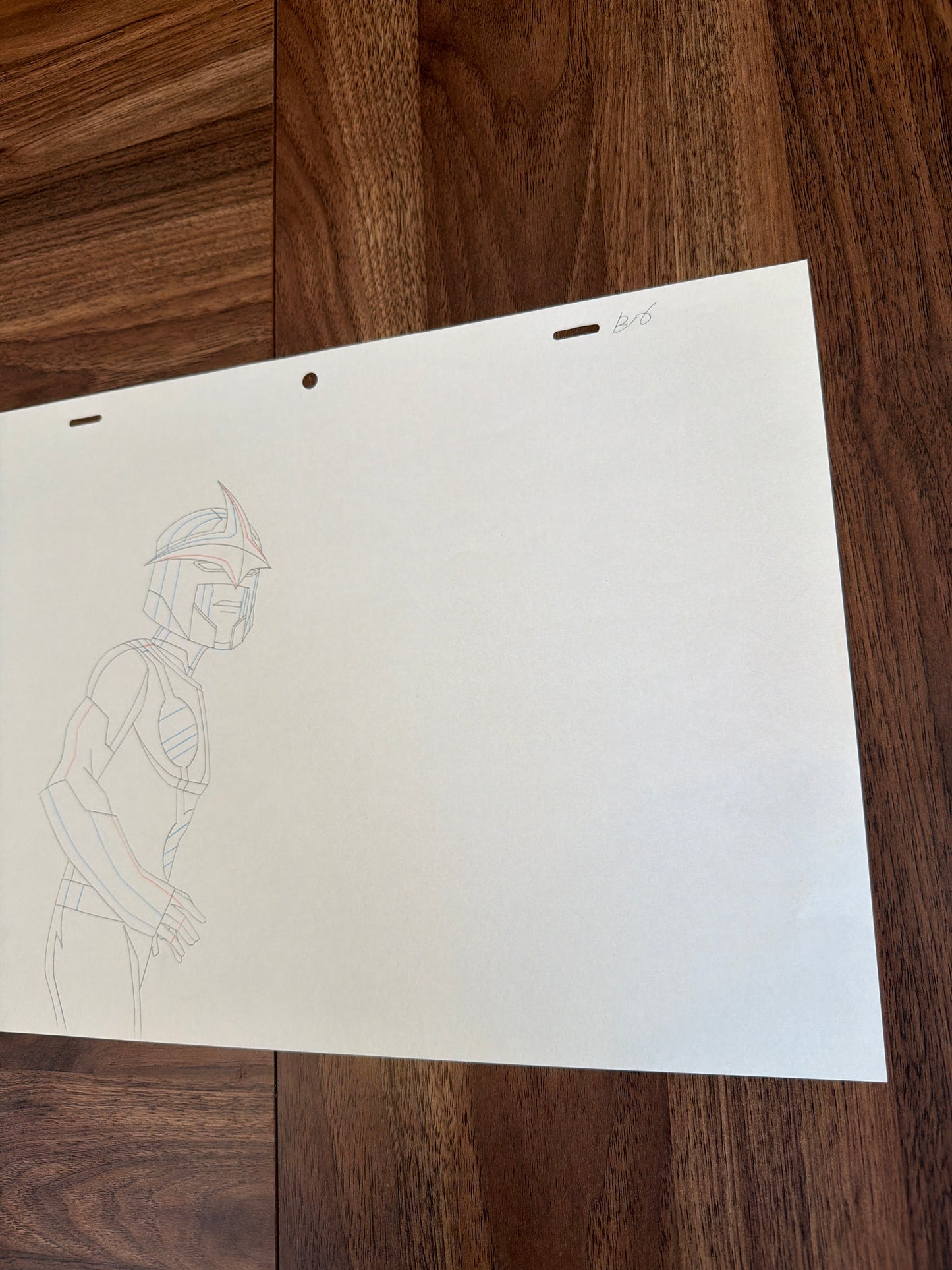 Marvel's Ultimate Spider-Man Animated Series Original Production Drawing – Nova Left Profile