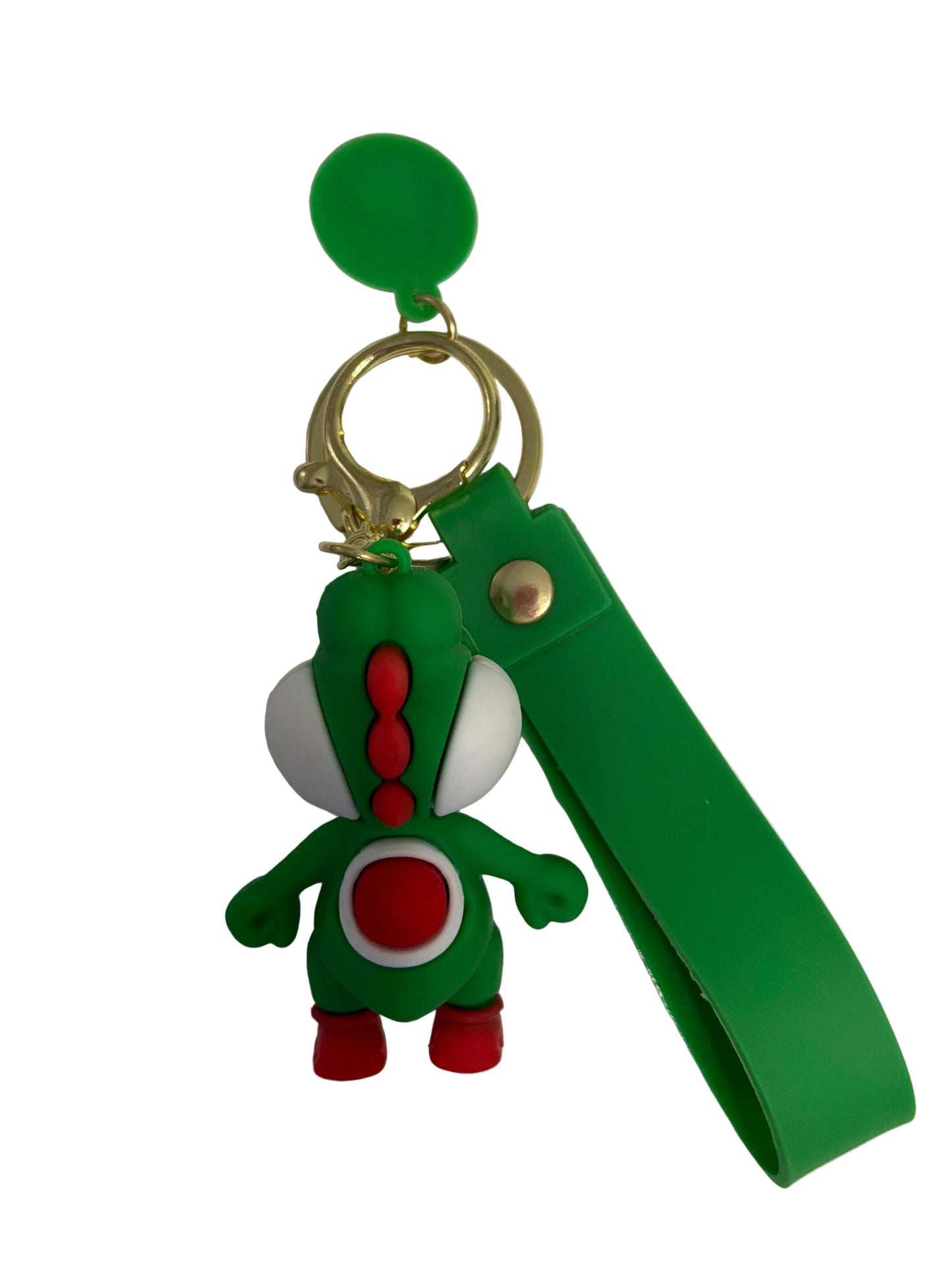 Green Yoshi super Mario Brothers ￼TV Themed PVC Keychain