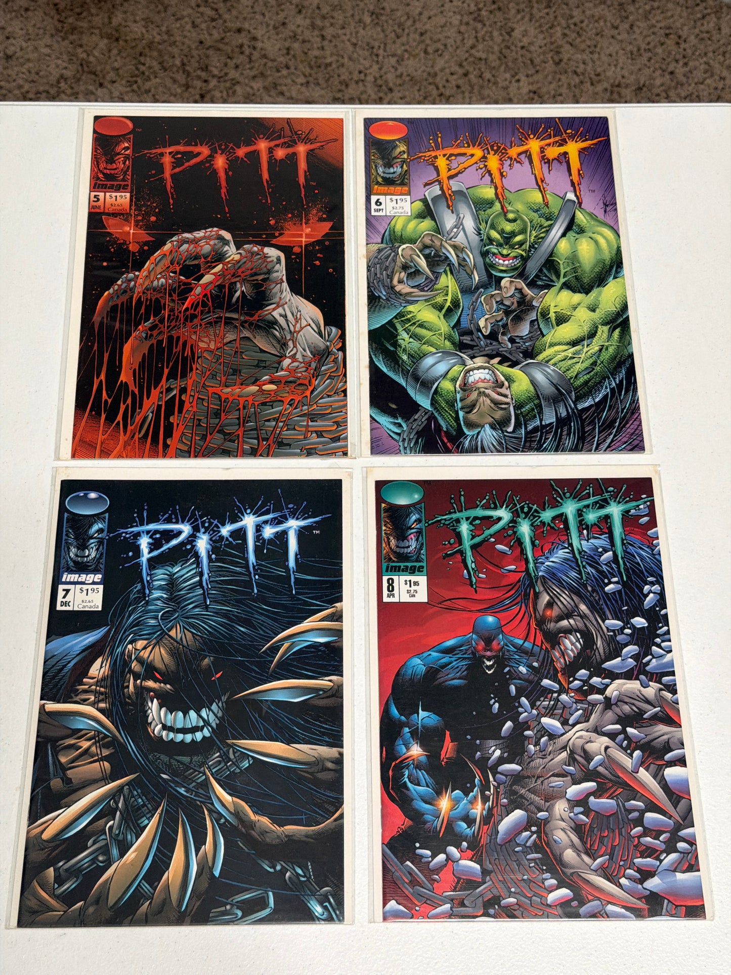 PITT #1-13, #15, #17 + In the Blood One-Shot (1993-2000) Image Comics | Lot of 16 | Near Mint Condition *