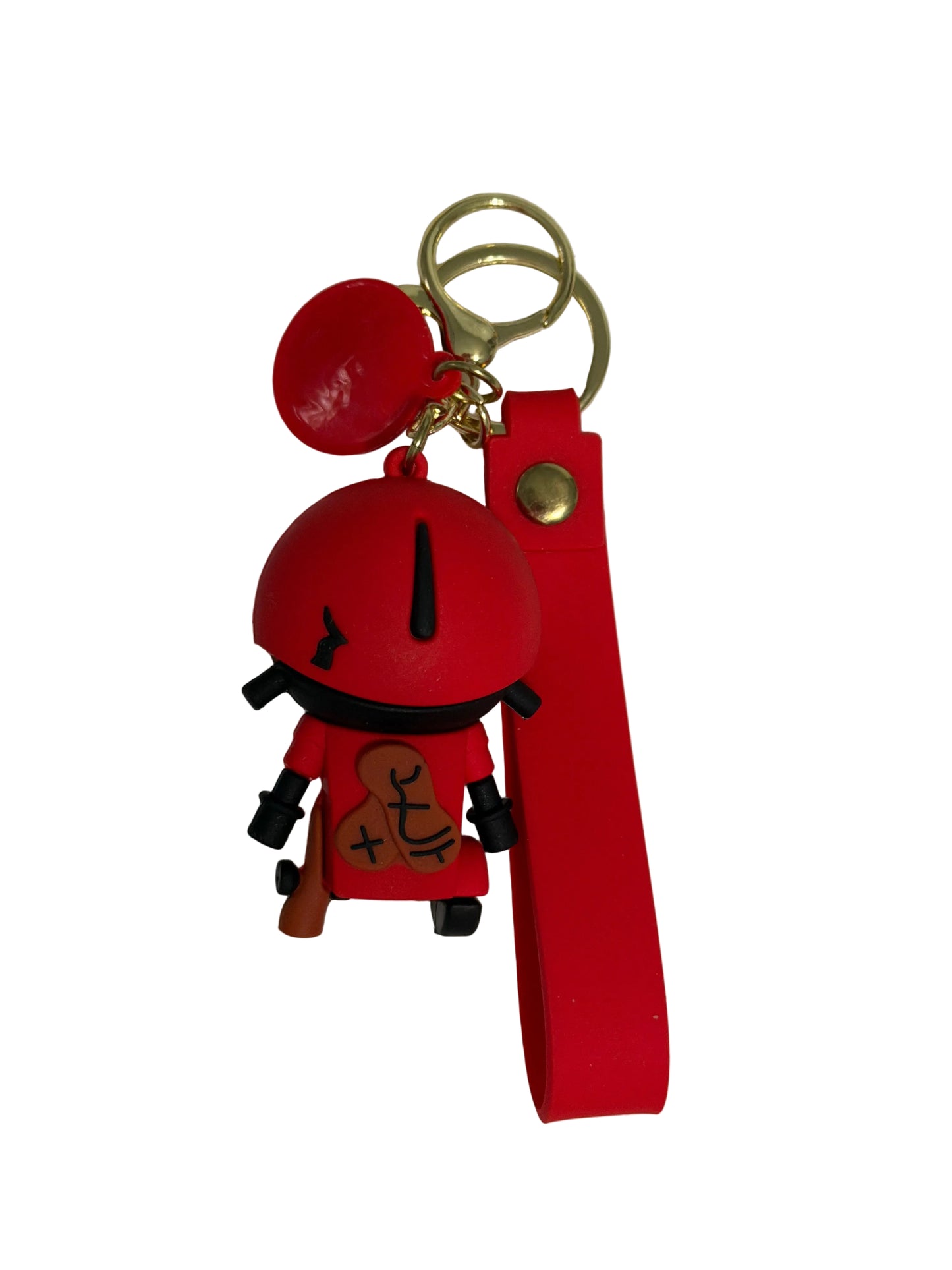 Transformer Worker Red PVC Keychain — Decepticon Powerhouse Collectible