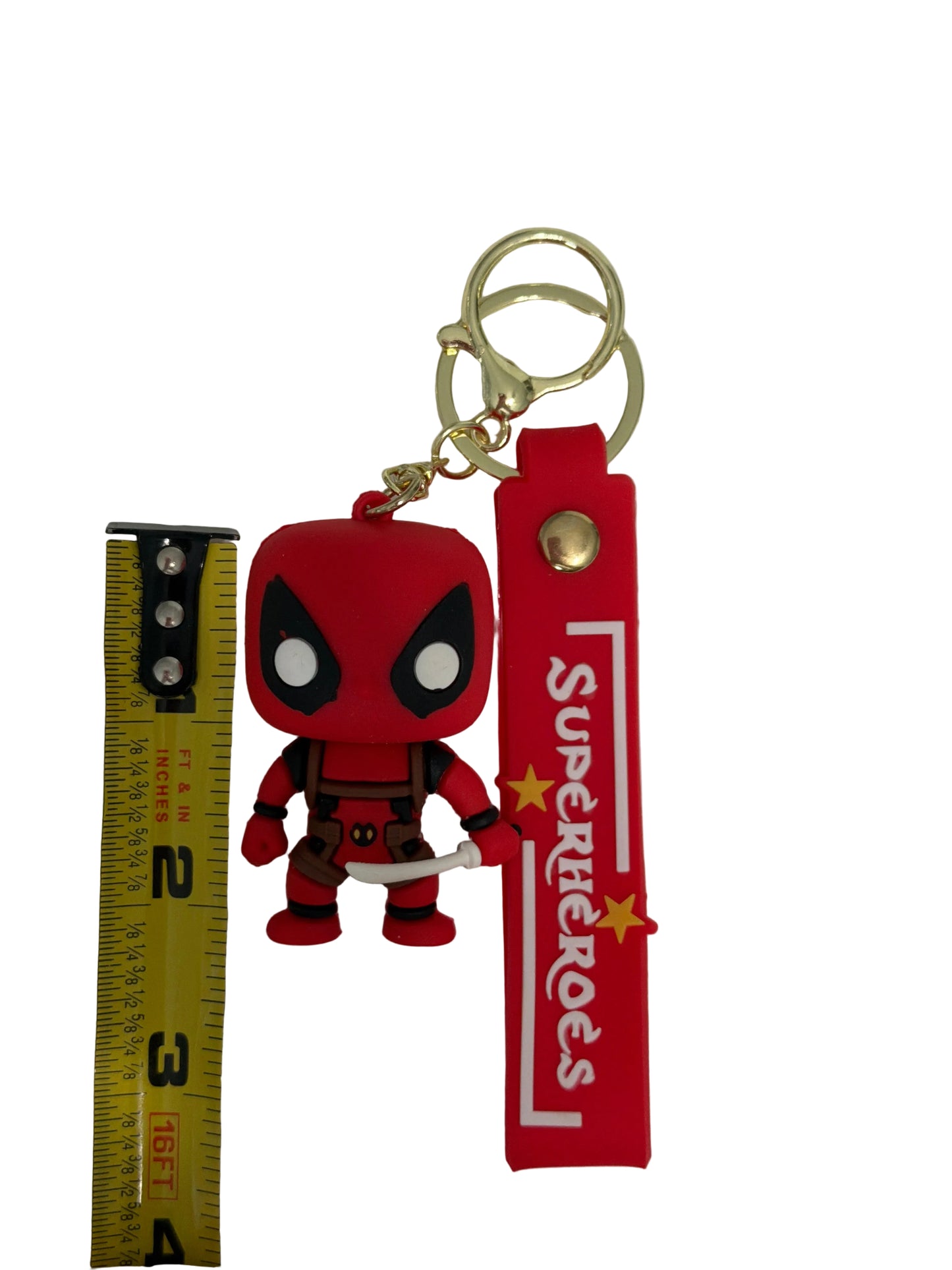 Deadpool SKU 3 Super Hero PVC Keychain