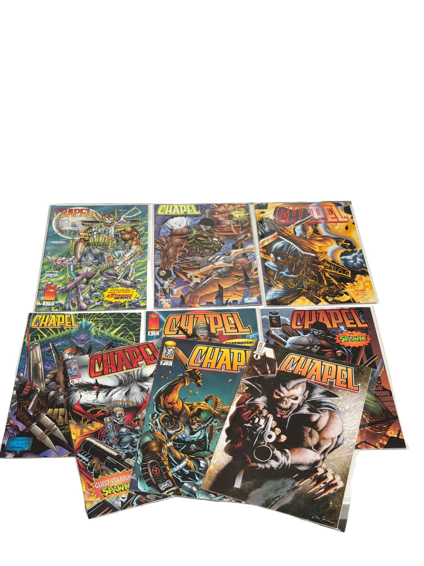 Chapel Vol. 1 #1-7 (2 Covers for #2) + Vol. 2 #1 (1995-1996) Image Comics | Lot of 9 | Near Mint Condition *
