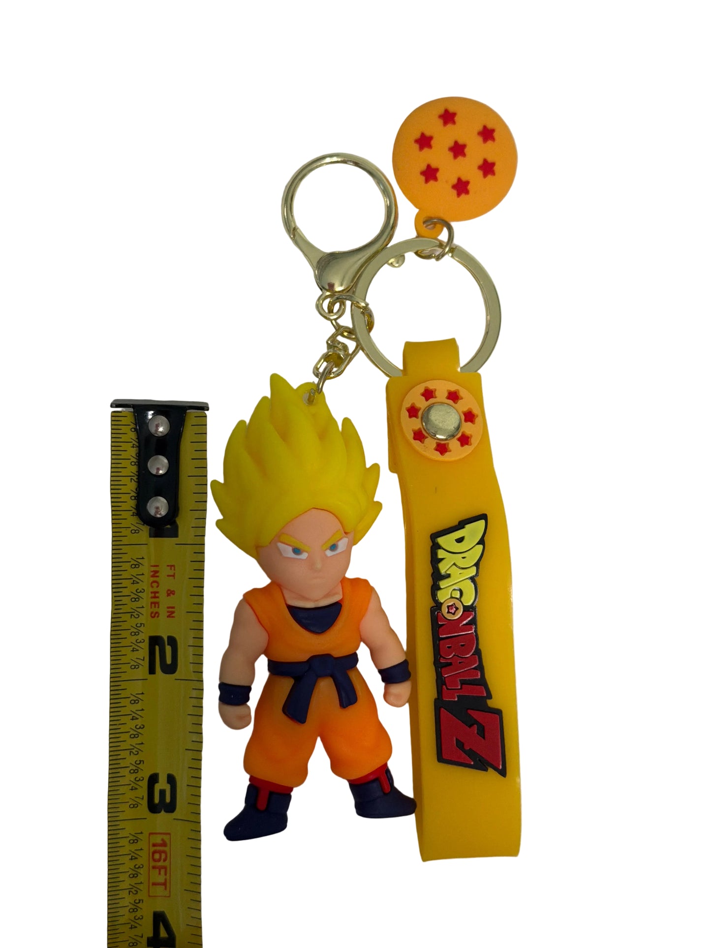 Super Saiyan Goku Dragon Ball Z PVC Keychain – Premium Collectible Bag Tag