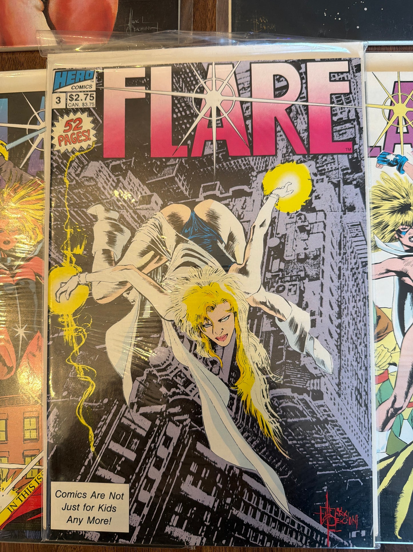 Hero Graphics Flare Vol 2 Issues 1-4 Near Mint Condition Bonus Vol 1 Issue #3 Included  Lot of 5 *