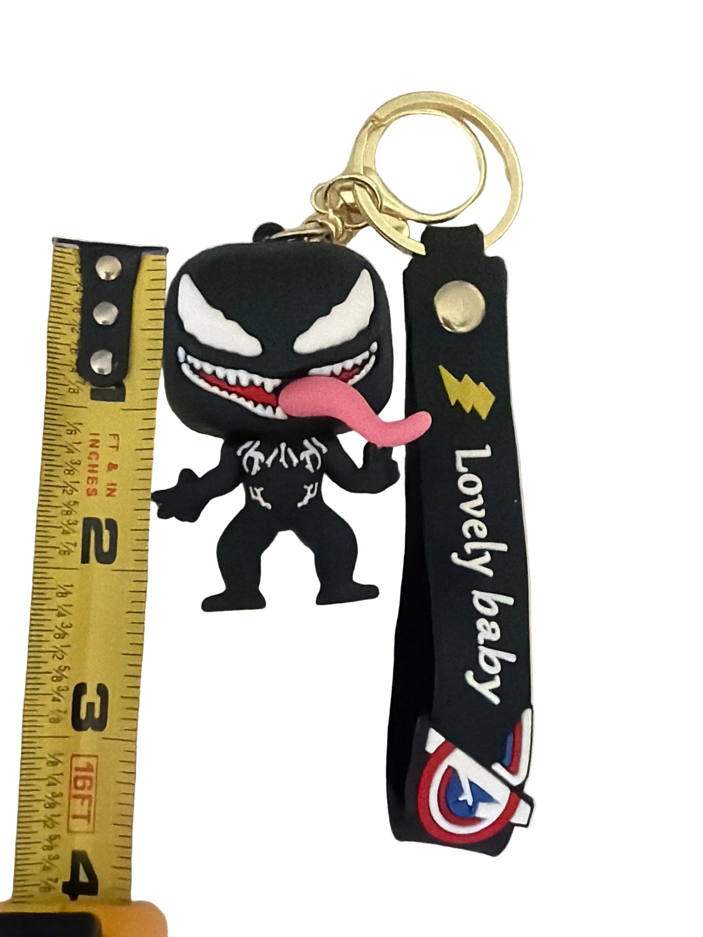 Venom Spider-Man Super Hero PVC Keychain — Collector's Edition