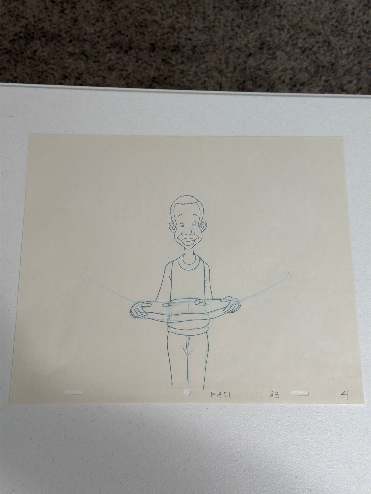 Fat Albert Lot of 6 – Original Production Animation Sketches With COA