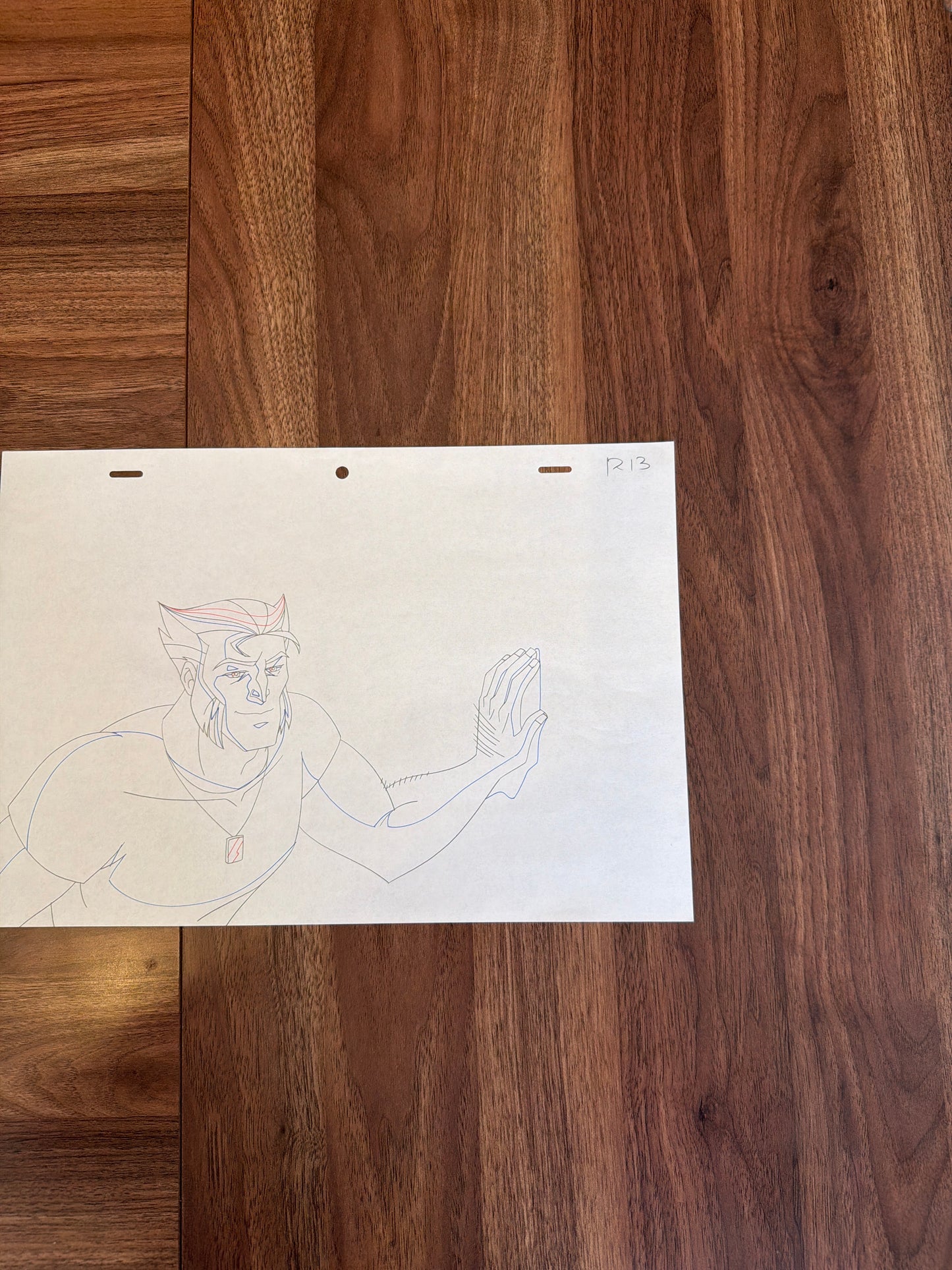 Wolverine and the X-Men Original Production Art - Wolverine Sneaking Profile Ep 1 COA Not Included