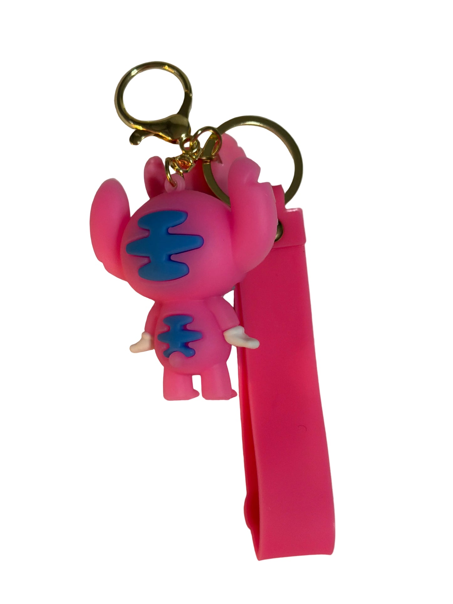 Angel , stitch TV Themed PVC Keychain