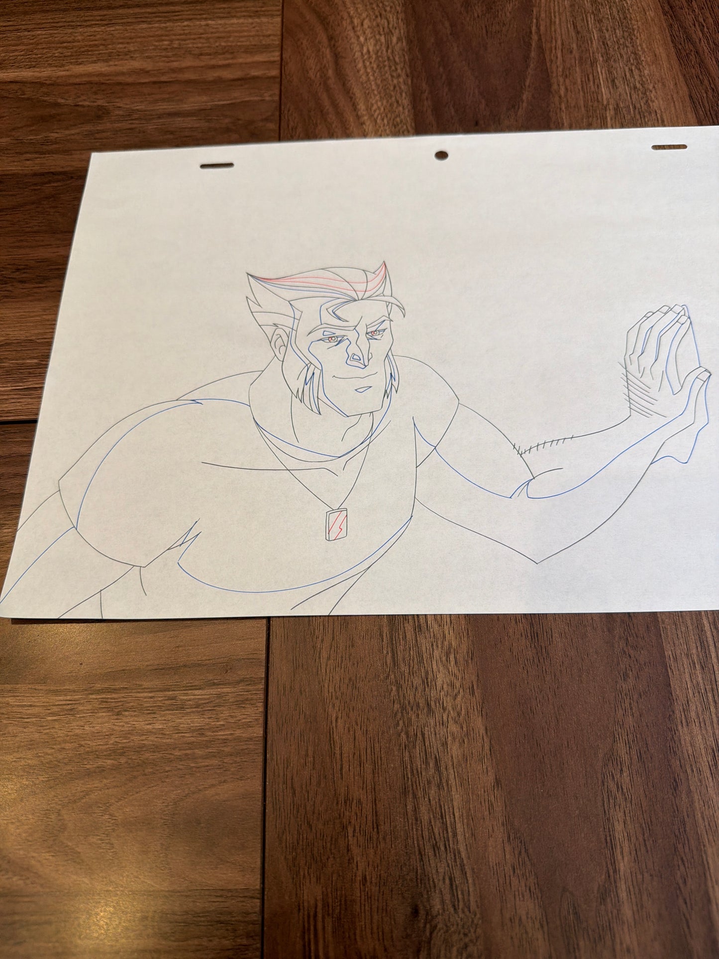 Wolverine and the X-Men Original Production Art - Wolverine Sneaking Profile Ep 1 COA Not Included
